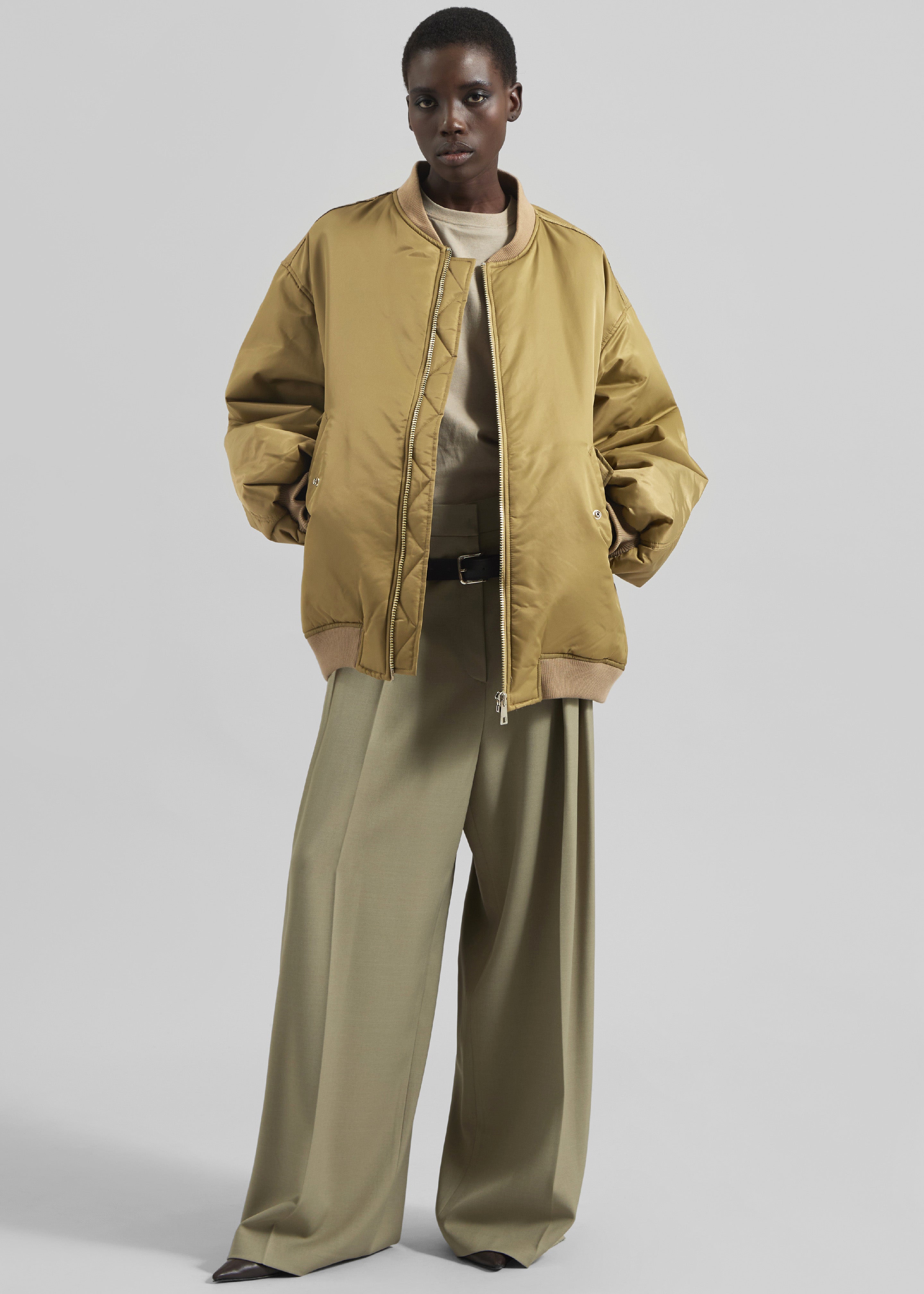 Astra Bomber Jacket - Olive – The Frankie Shop