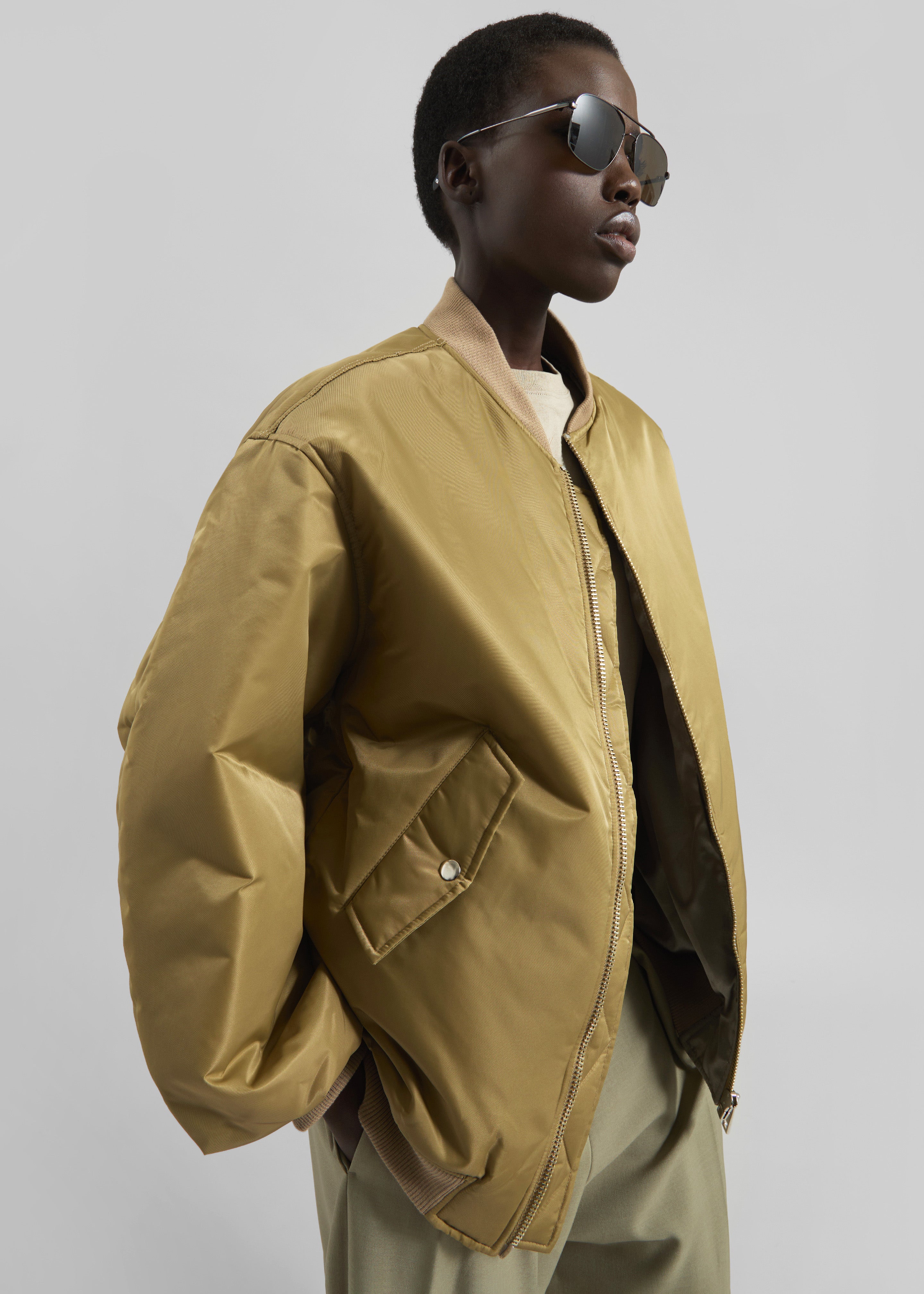 Astra Bomber Jacket - Olive – The Frankie Shop
