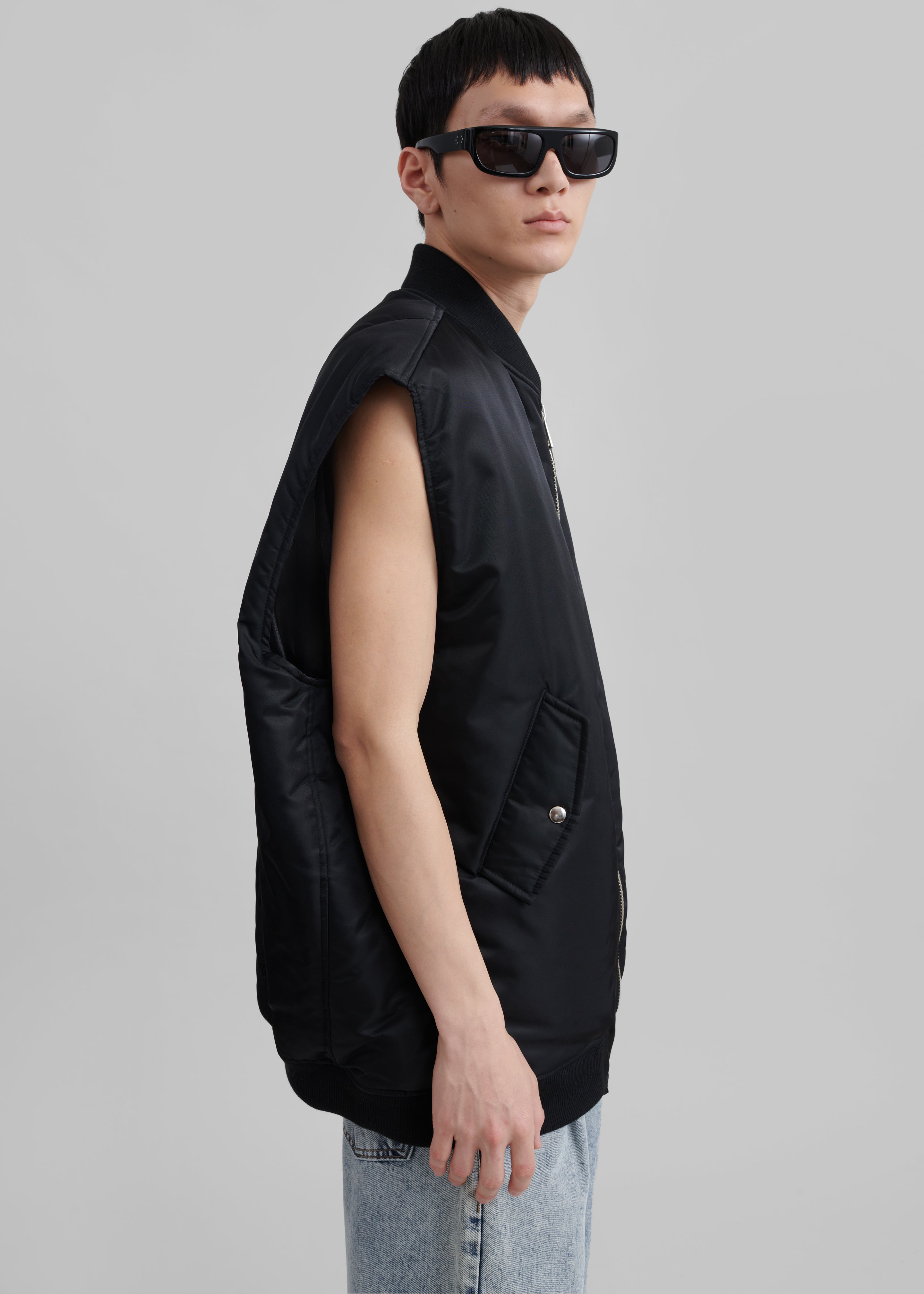 Astra Sleeveless Jacket - Black - 7