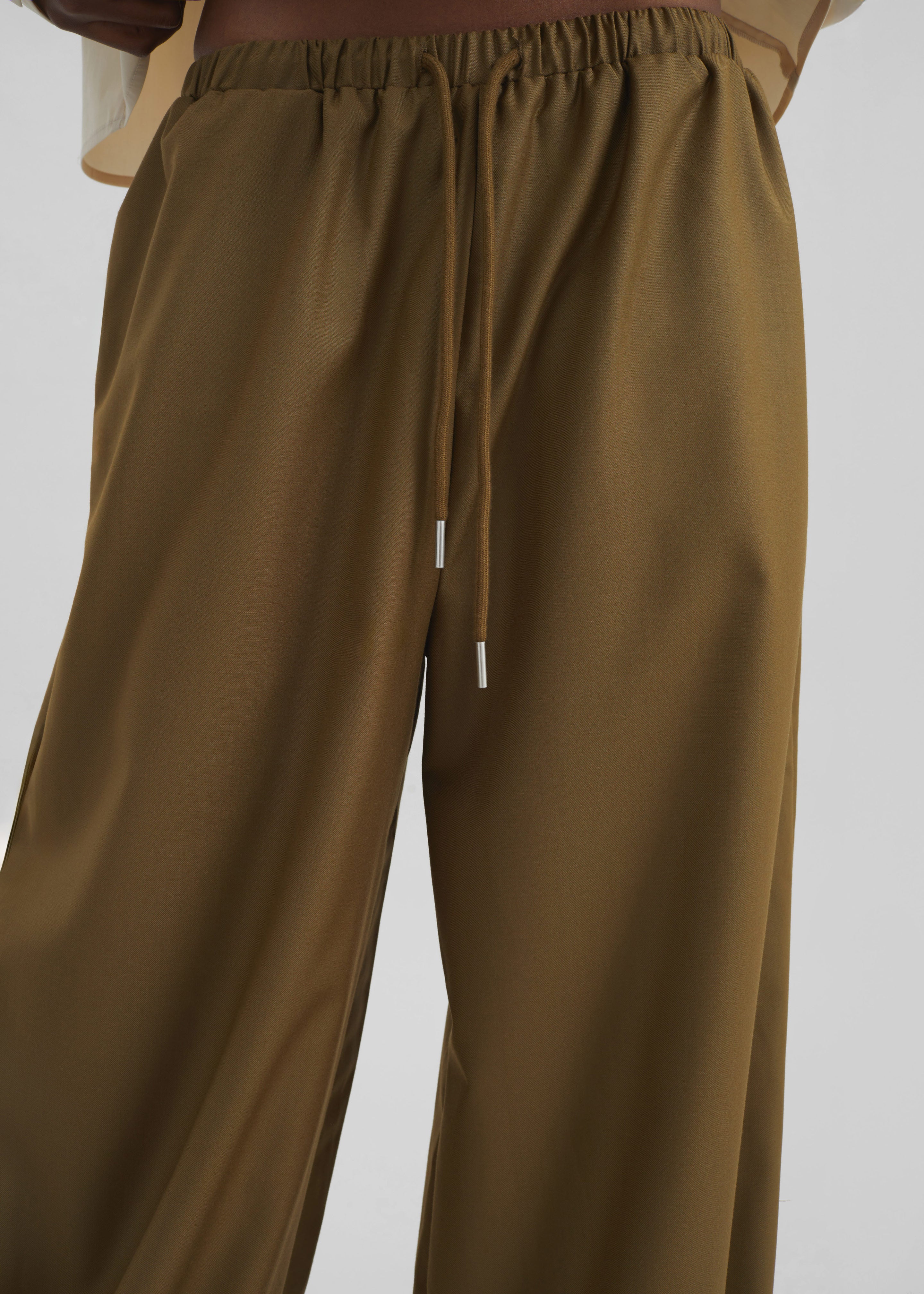 Aubray Balloon Pants - Olive Brown - 8