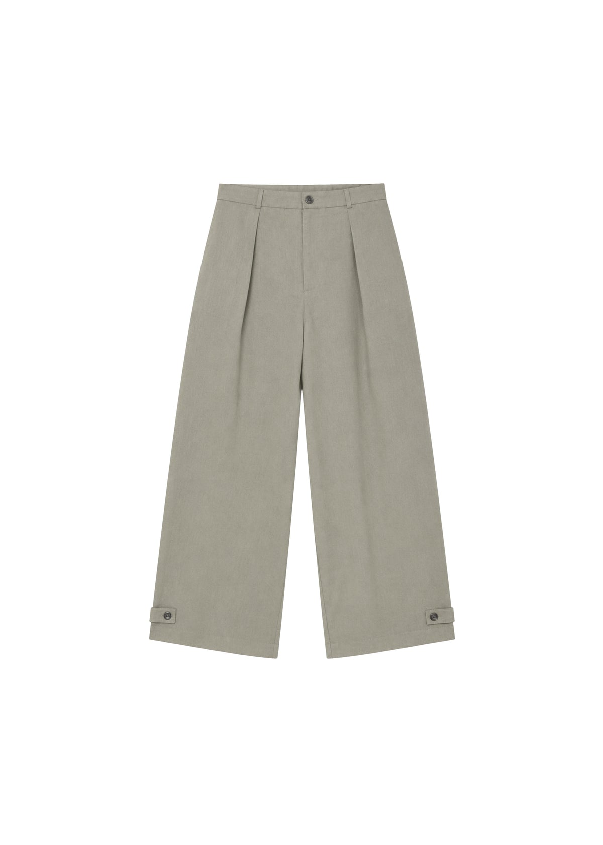 Auray Pleated Trousers - Olive - 10