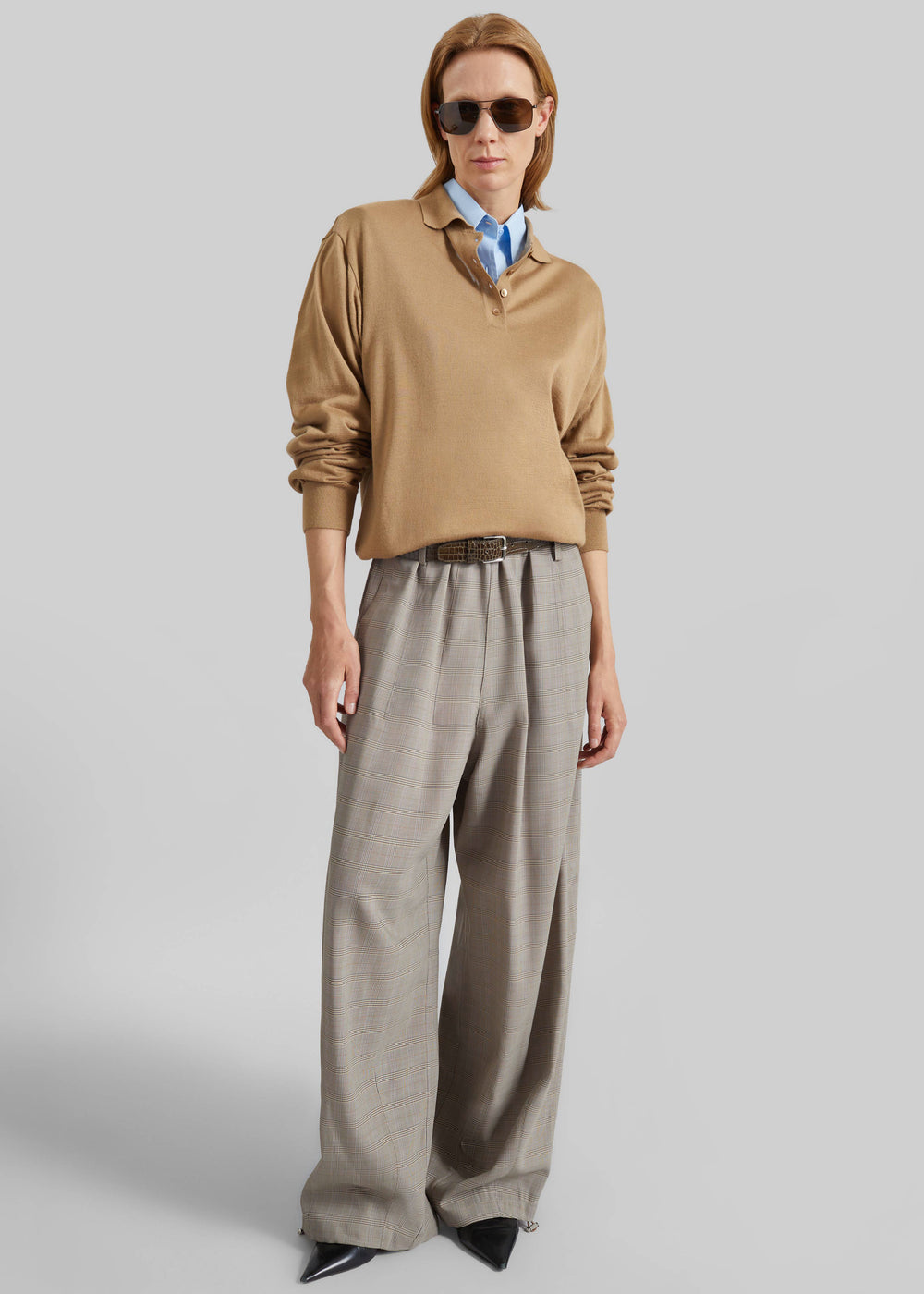 Avallon Padded Knit Polo - Camel