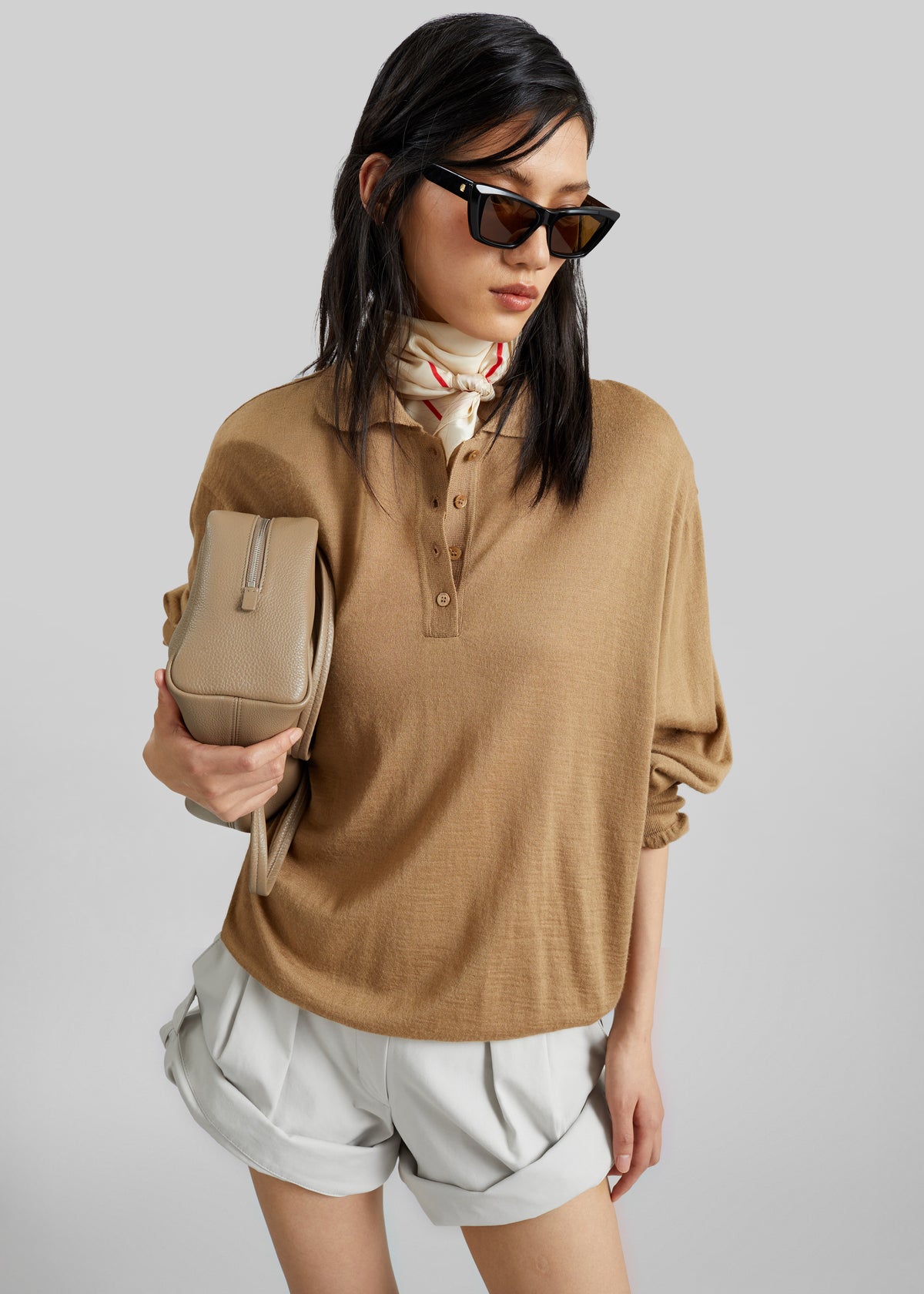 Avallon Padded Knit Polo - Camel - 7