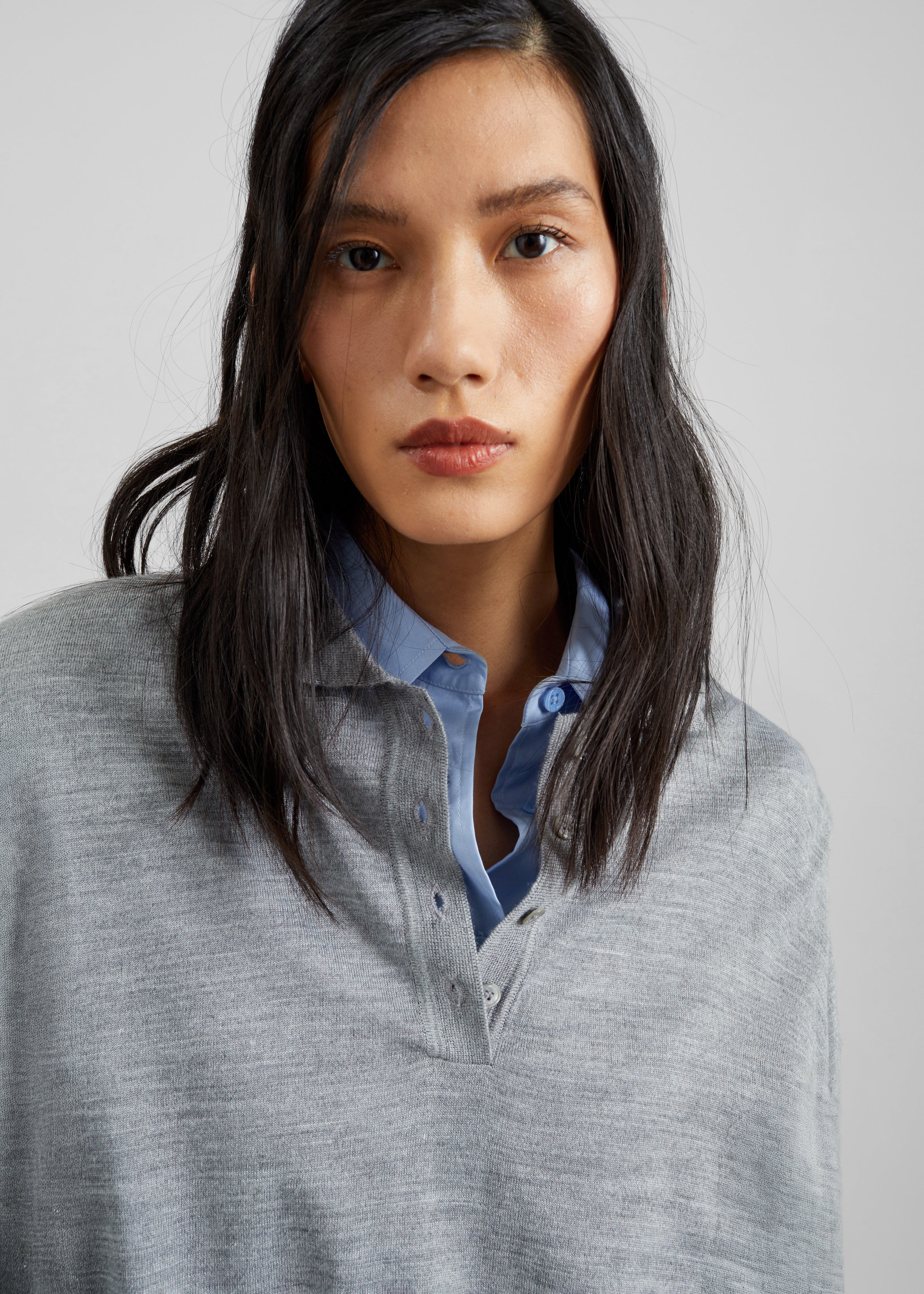 Avallon Padded Knit Polo - Grey - 4