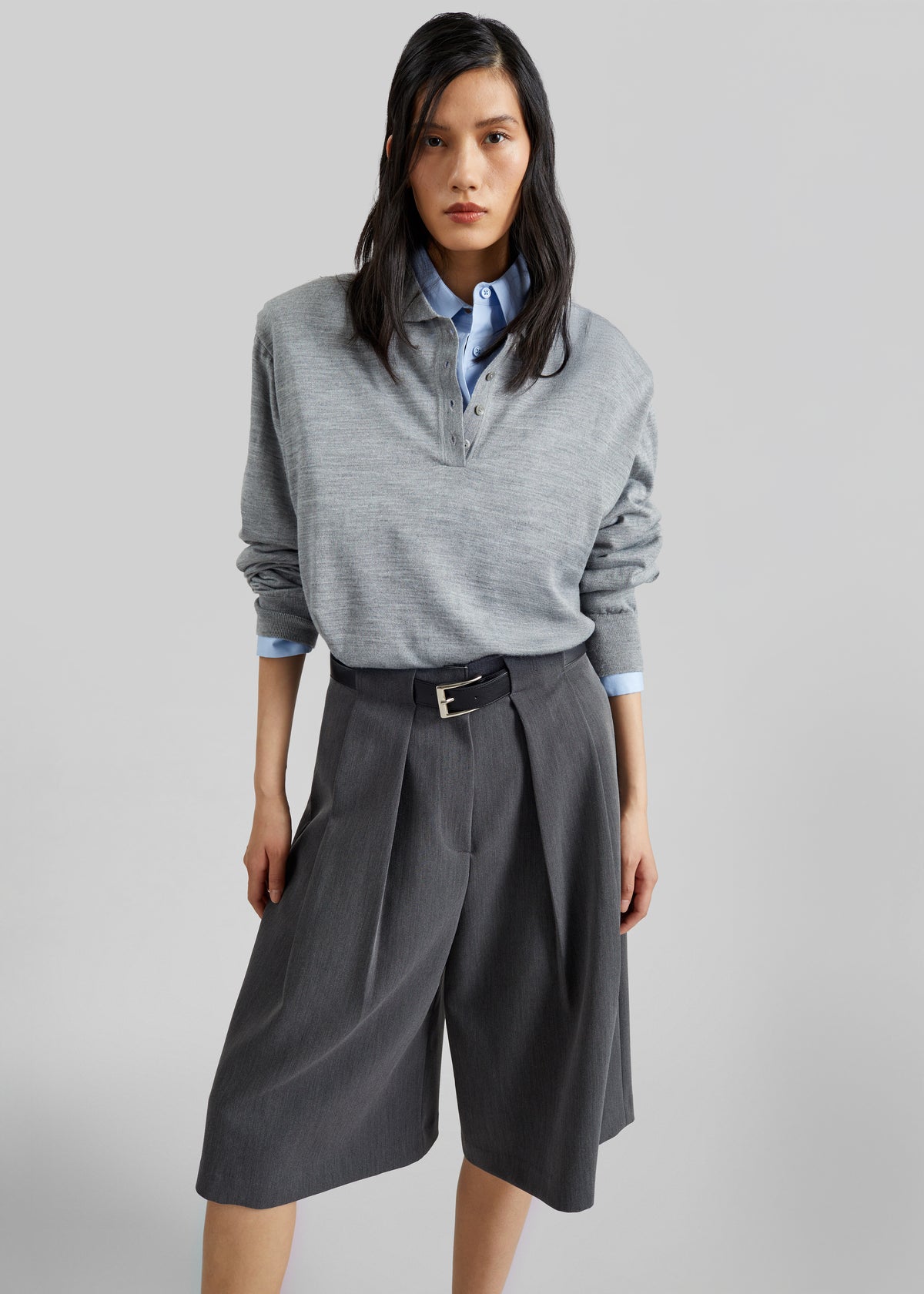 Avallon Padded Knit Polo - Grey - 5