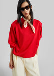 Avallon Padded Knit Polo - Red