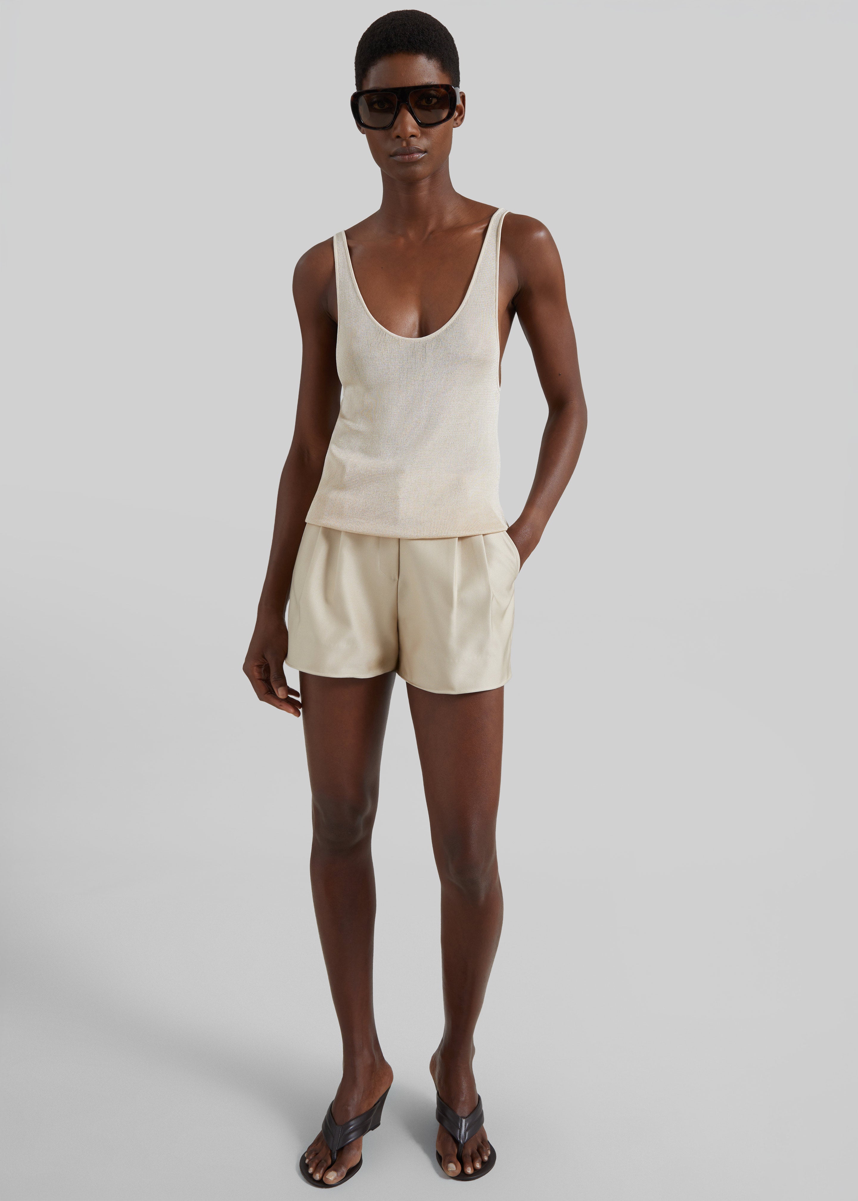 Avanca Wired Mini Shorts - Beige - 6