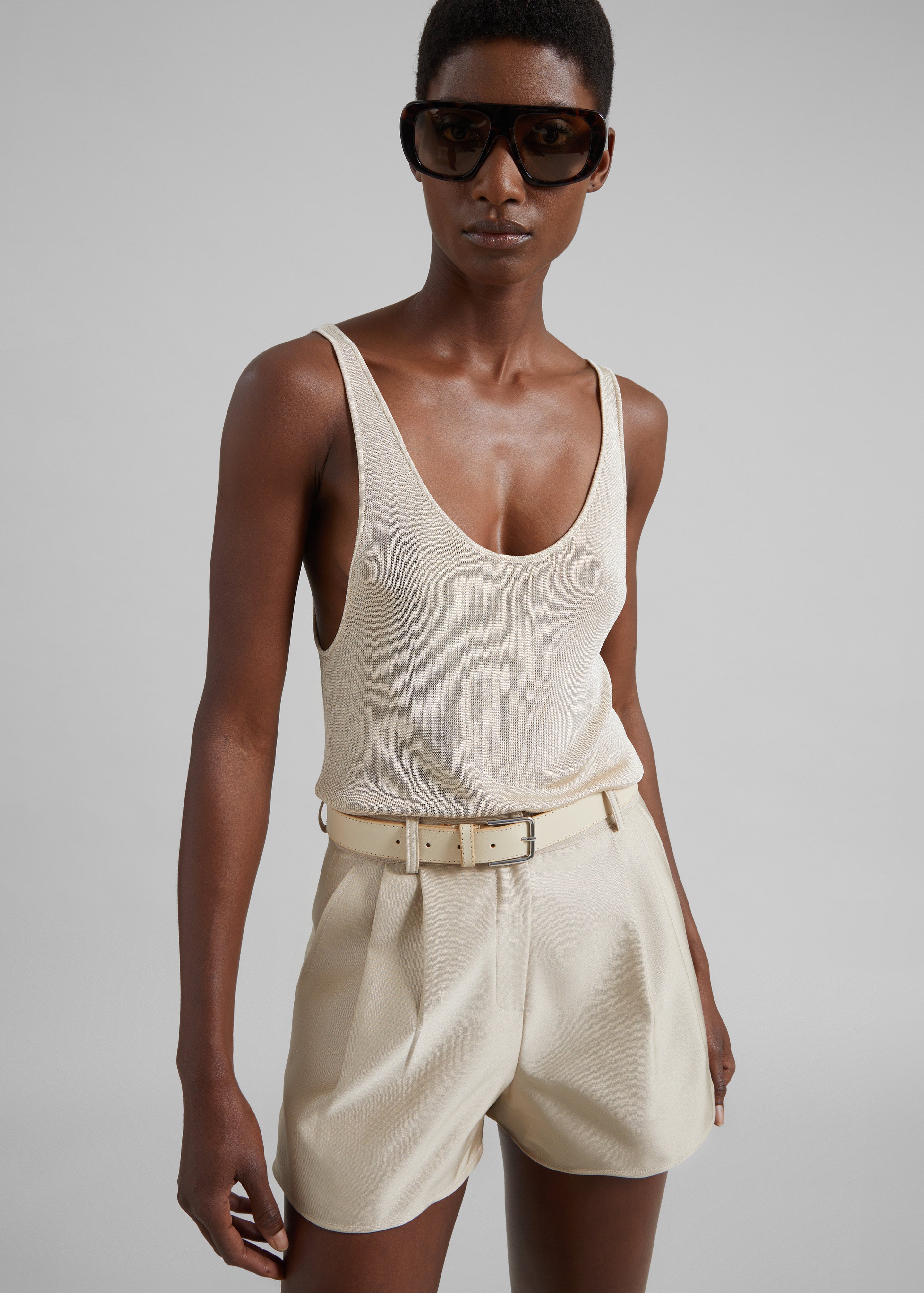 Avanca Wired Mini Shorts - Beige - 7