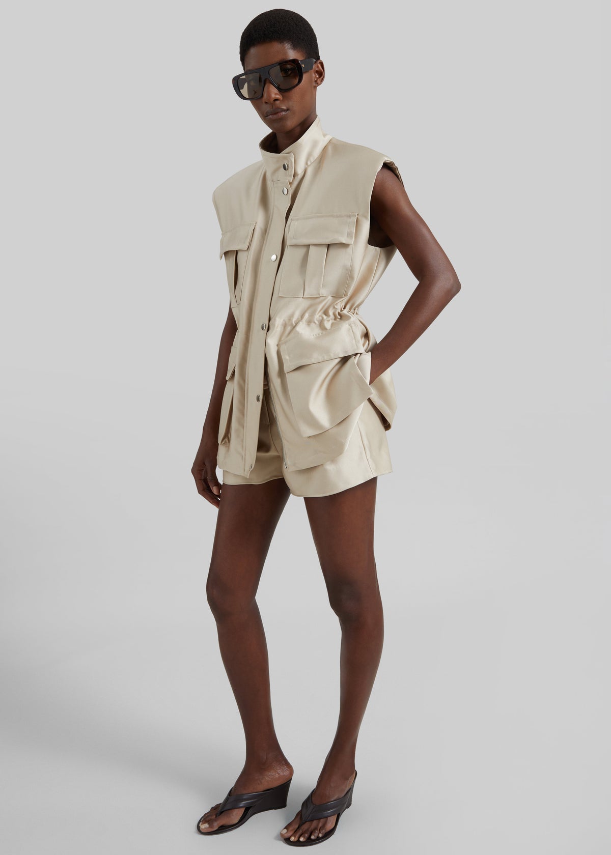Avanca Wired Utility Vest - Beige - 1