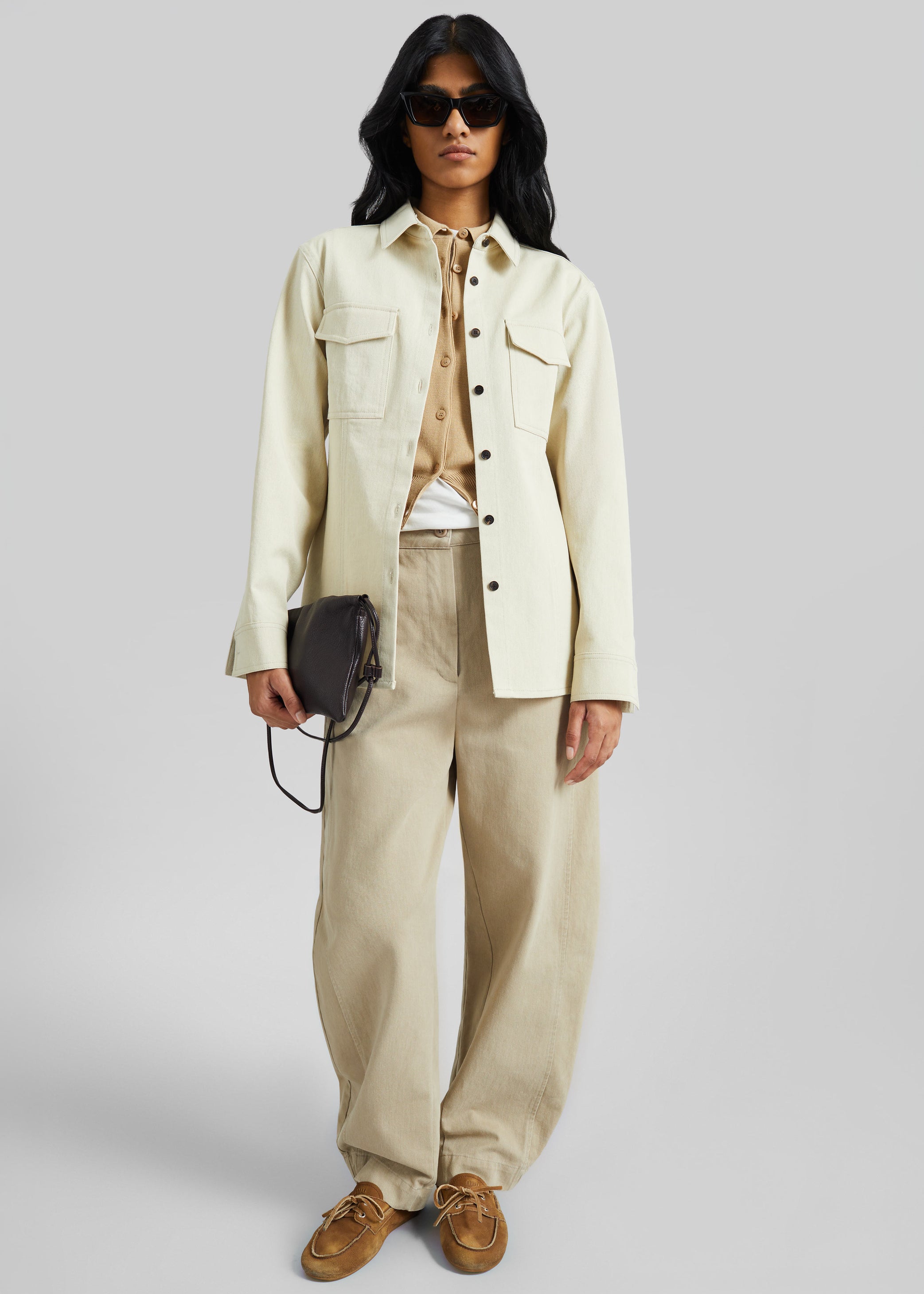 Shop the look image for Aversa Tailored Overshirt - Light Beige