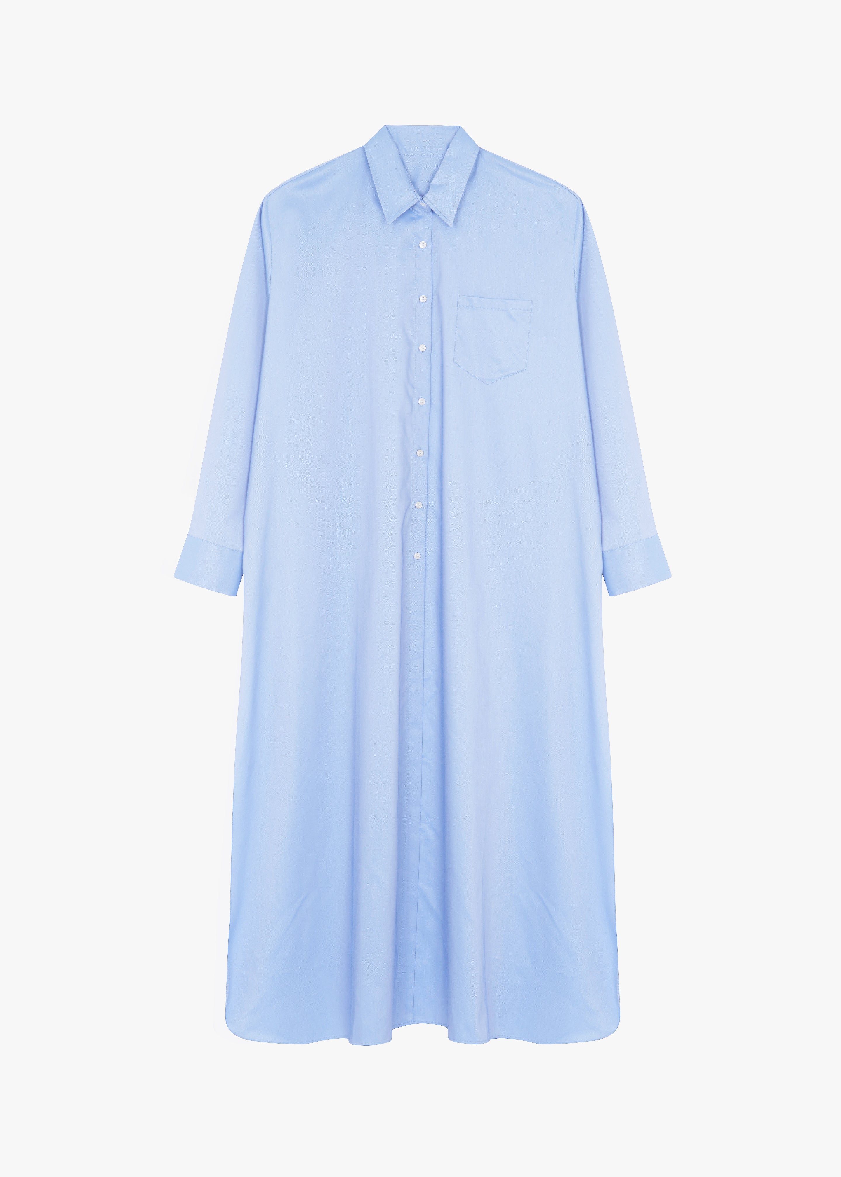 Avery Shirt Dress - Blue - 8