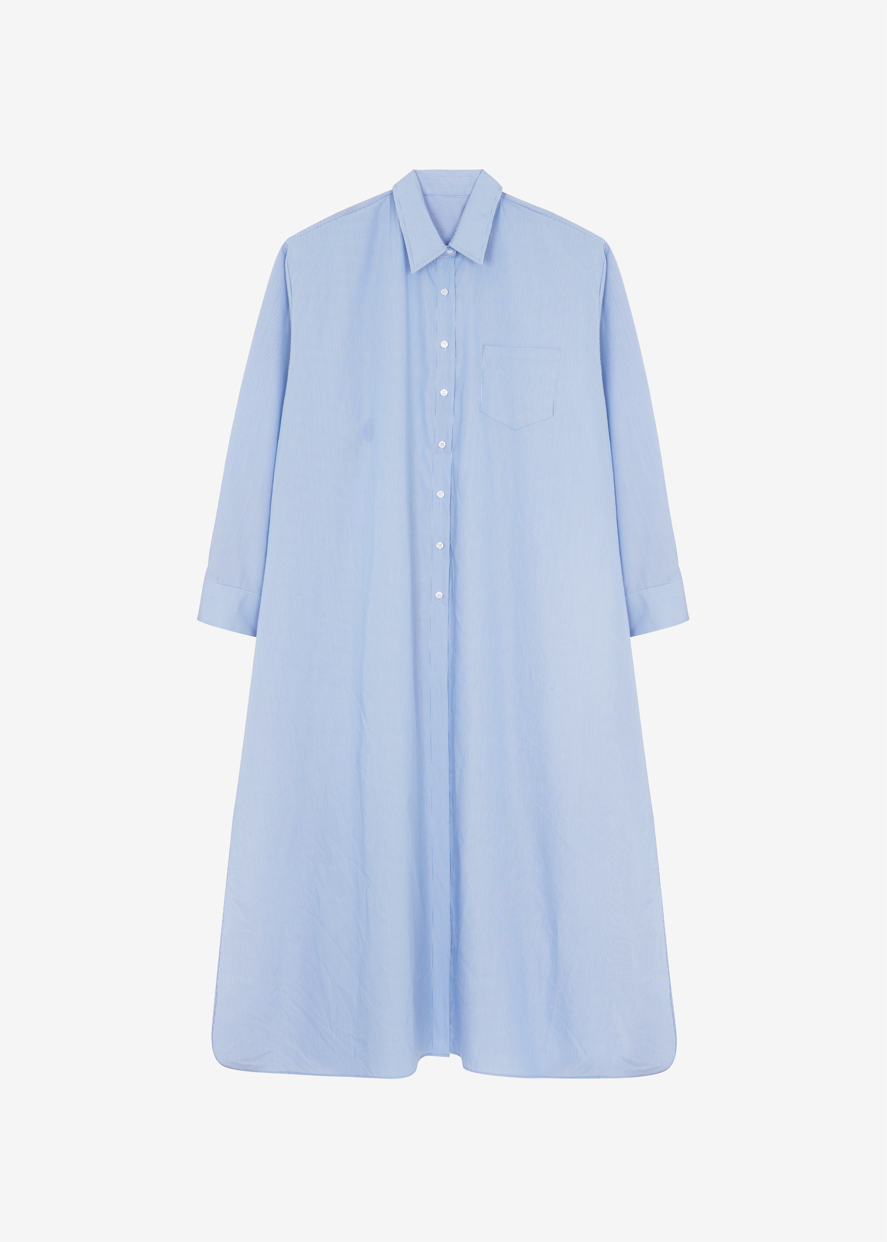 Avery Shirt Dress - Blue Stripe - 10