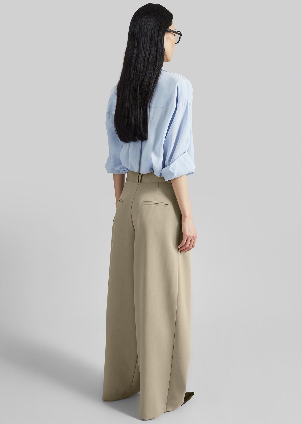 Avray Pleated Trousers - Beige - 10