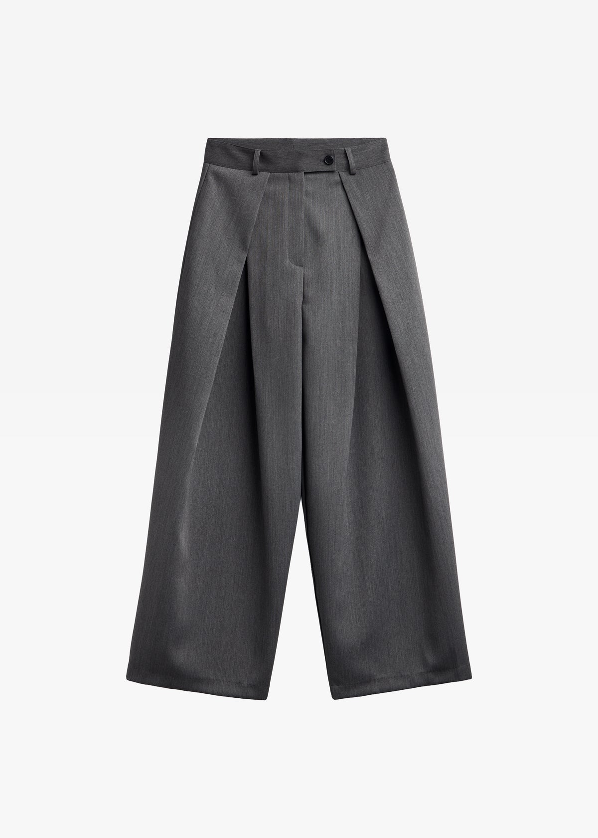 Avray Pleated Trousers - Grey - 7