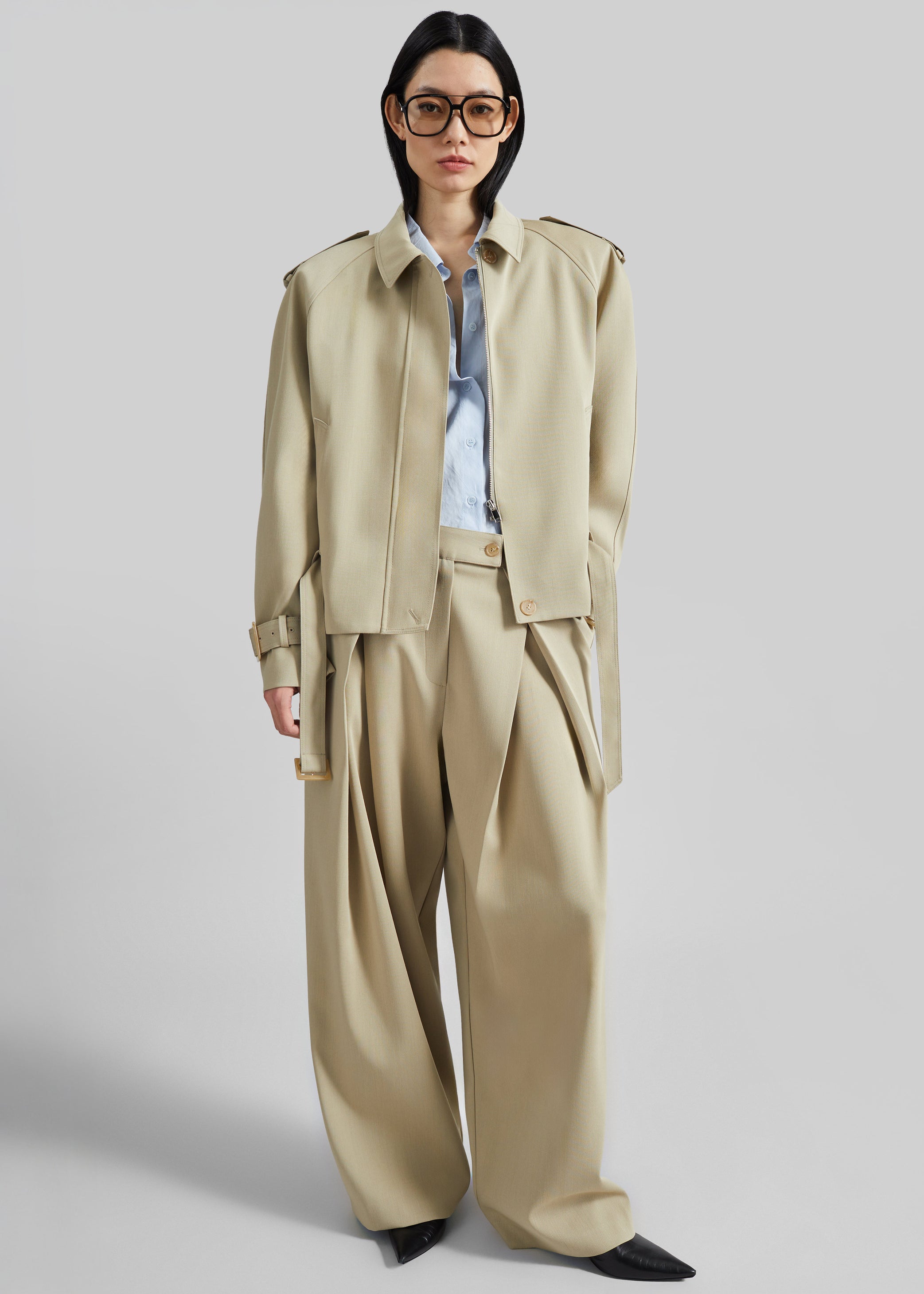 Shop the look image for Avray Short Trench - Beige