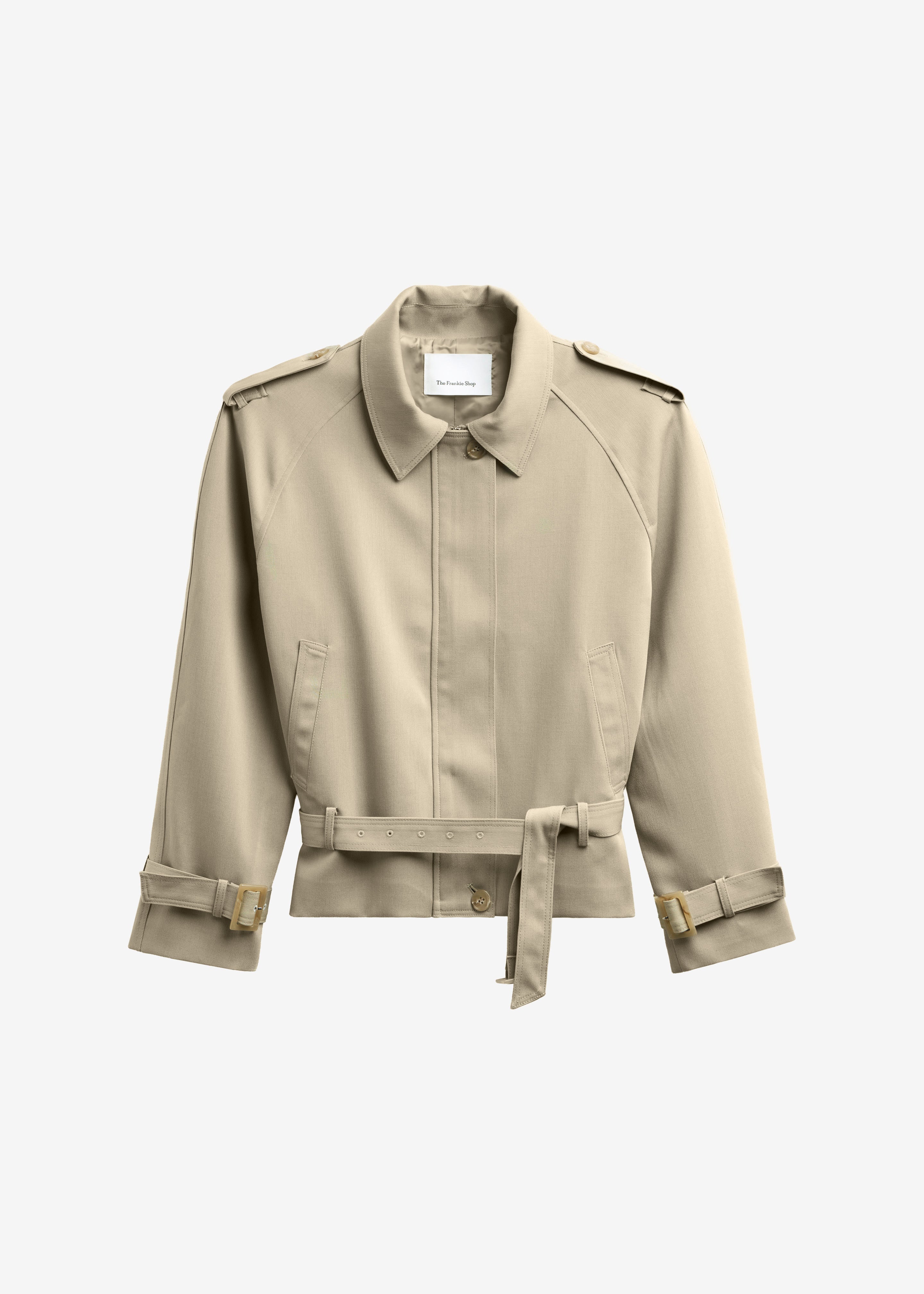 Avray Short Trench - Beige – The Frankie Shop