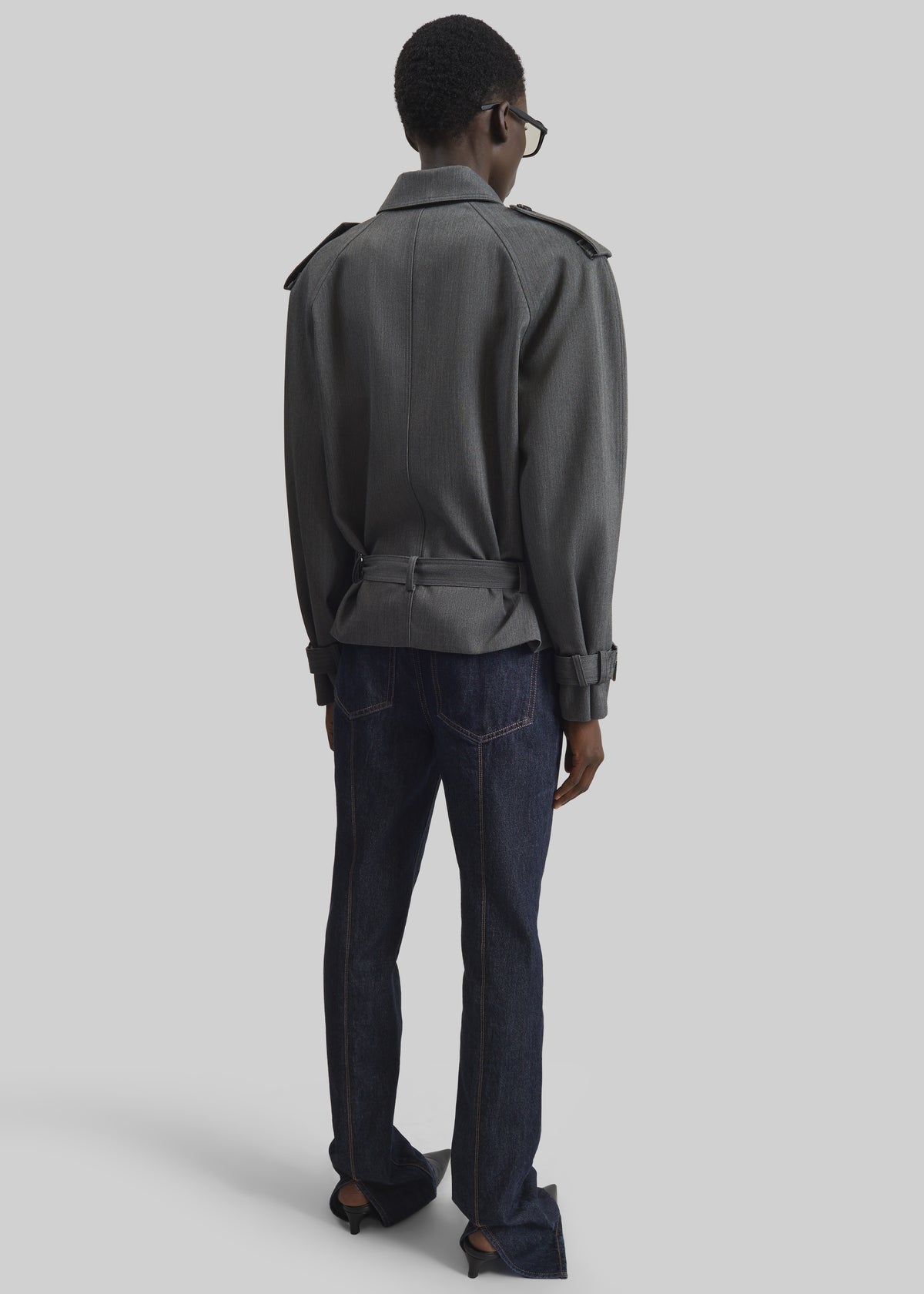 Avray Short Trench - Grey - 9