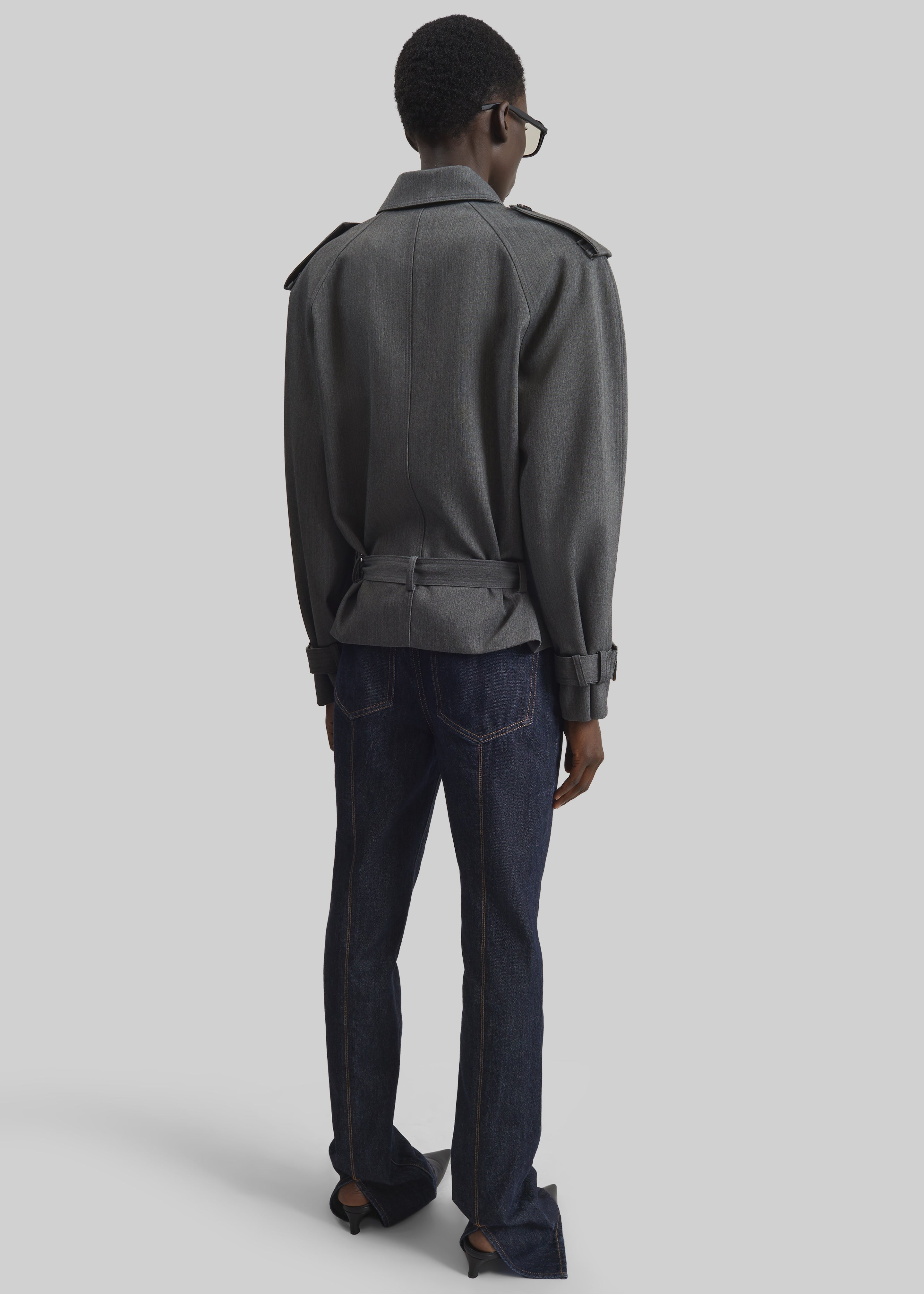 Avray Short Trench - Grey - 9