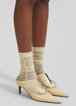 Aylin Sheer Socks - Pale Yellow