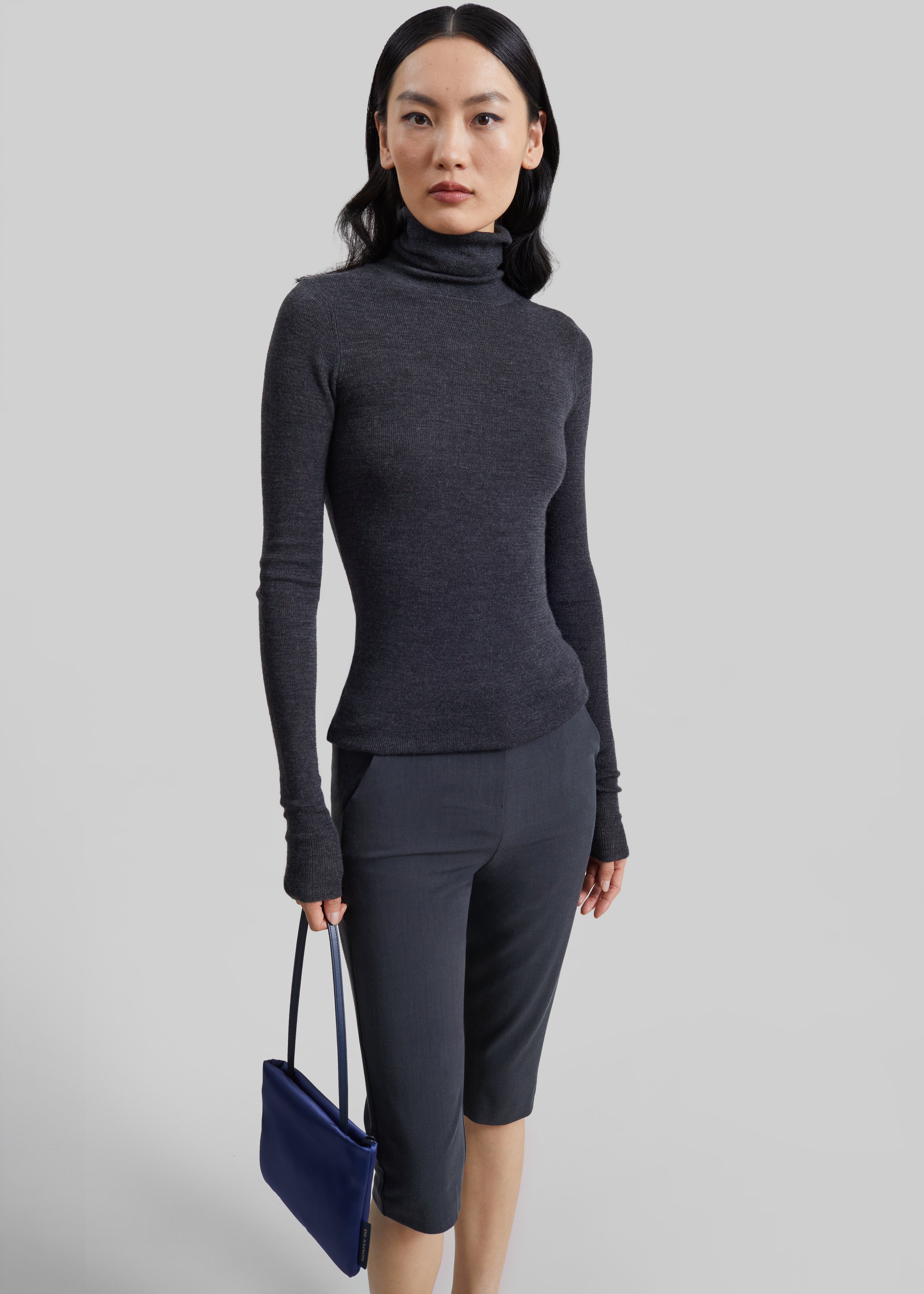 Ayron Capri Pants - Charcoal - 1