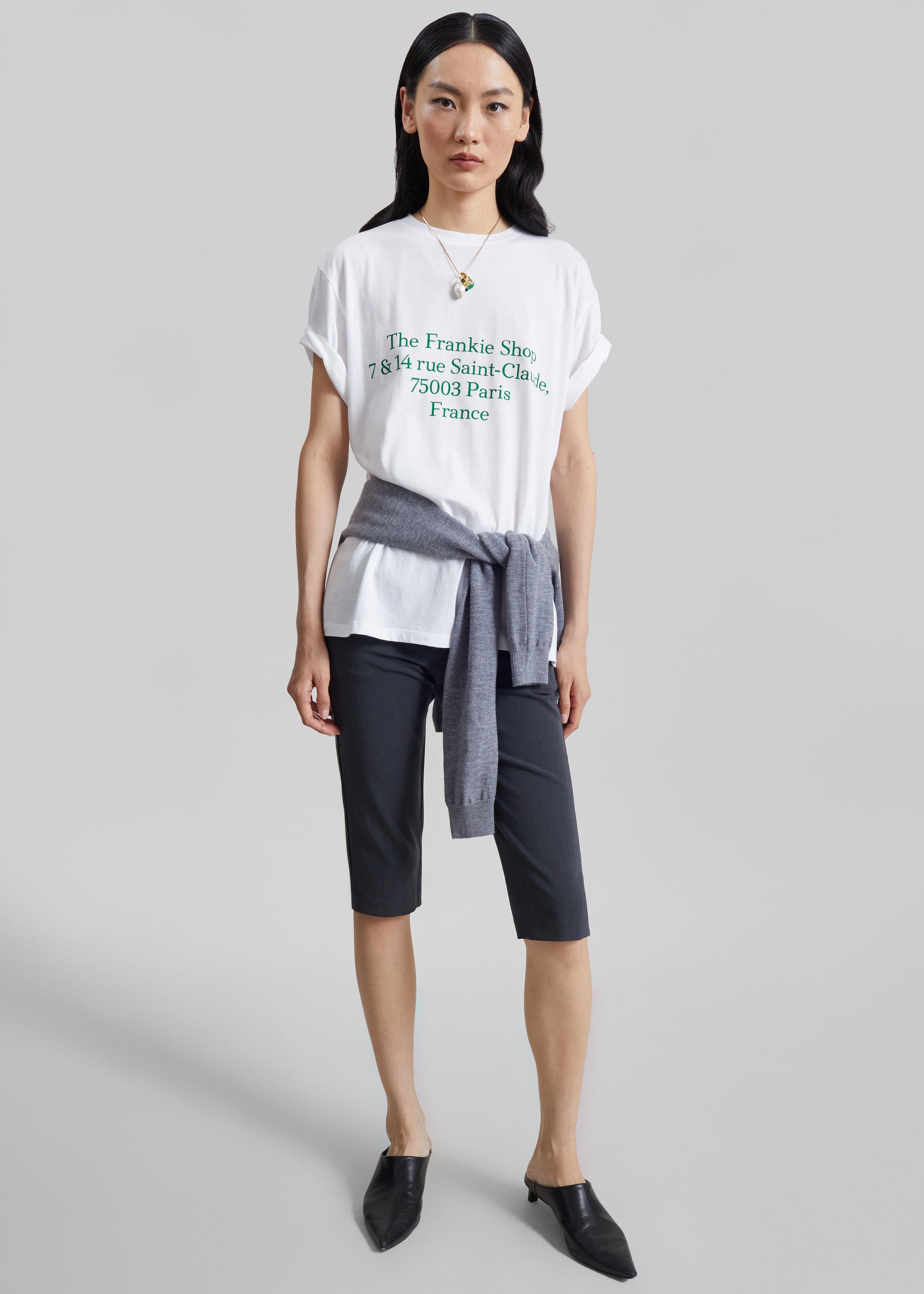 Shop the look image for Ayron Capri Pants - Charcoal