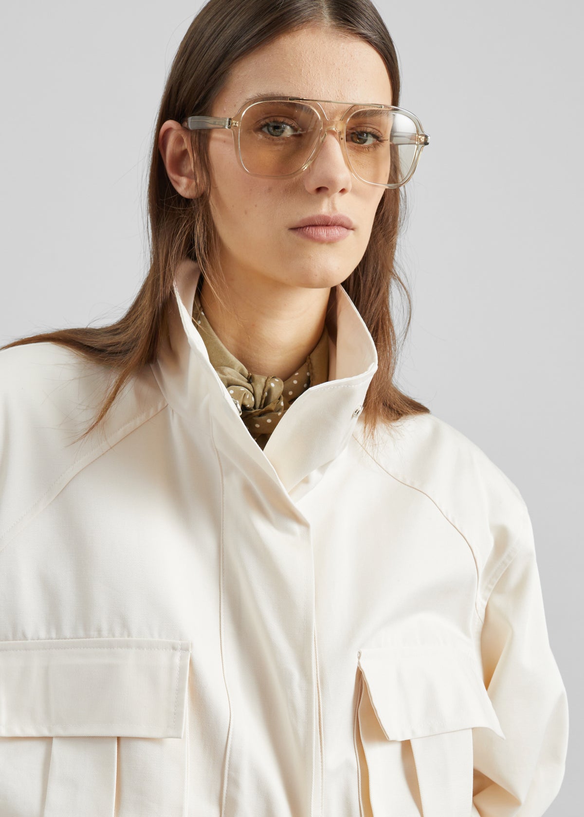 Bailly Padded Utility Jacket - Cream - 6