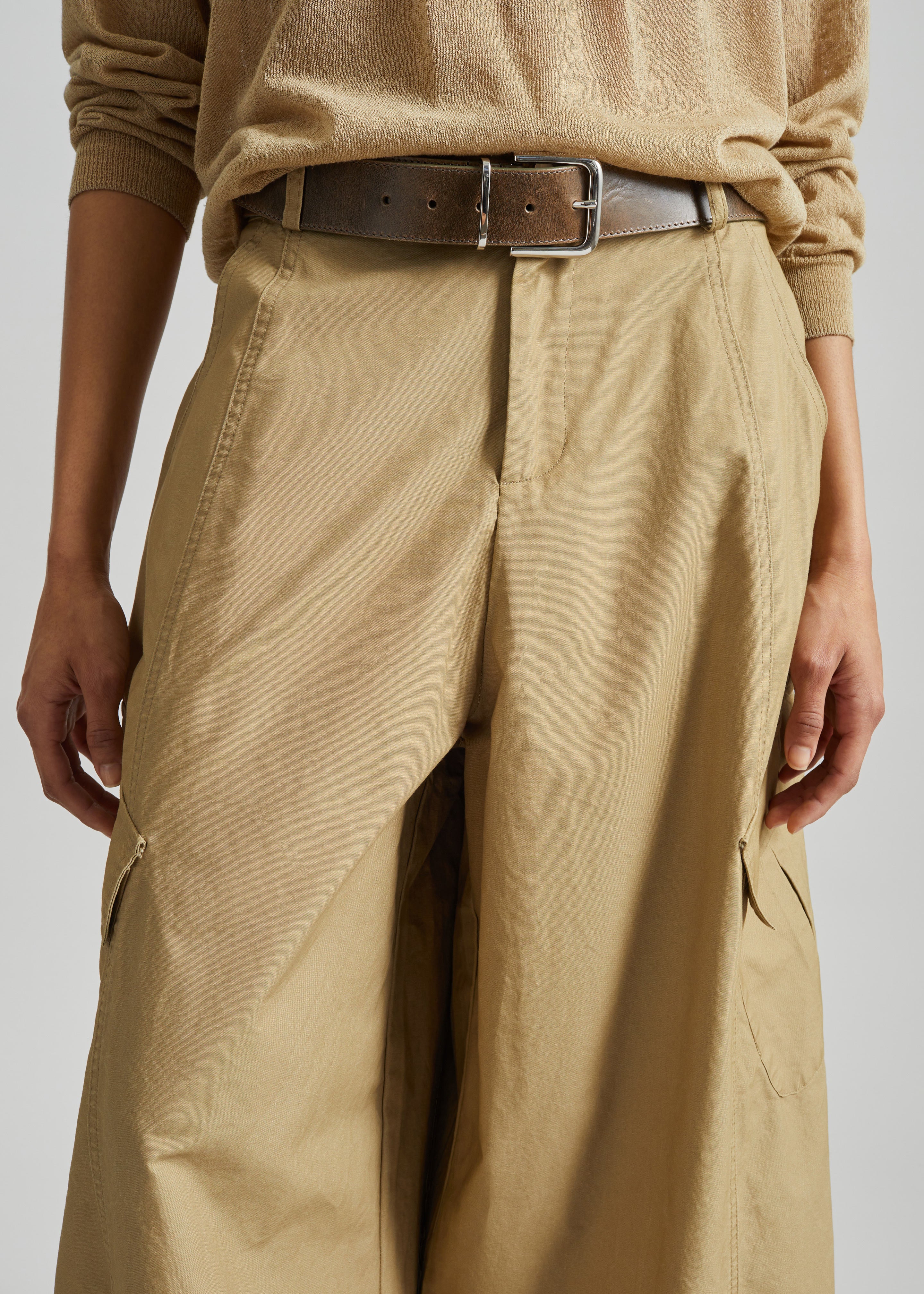Baixa Barrel Cargo Pants - Beige - 3