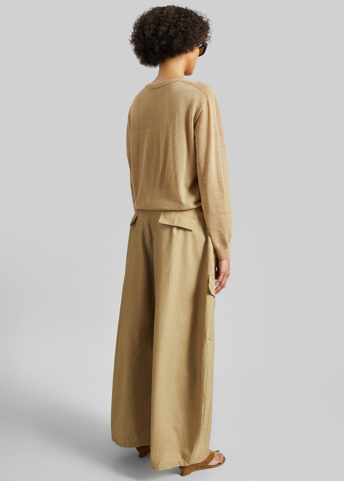 Baixa Barrel Cargo Pants - Beige - 7