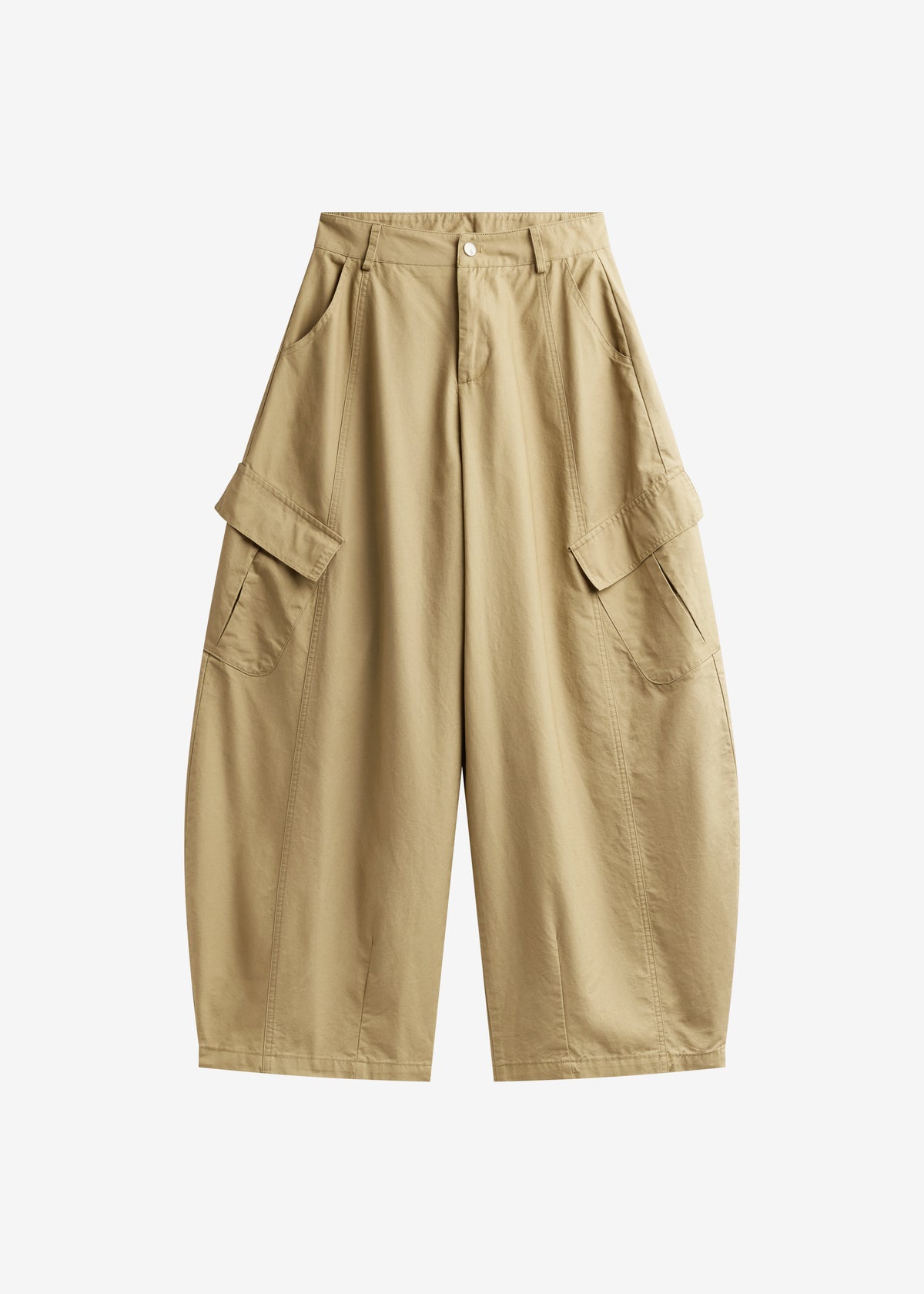 Baixa Barrel Cargo Pants - Beige - 8