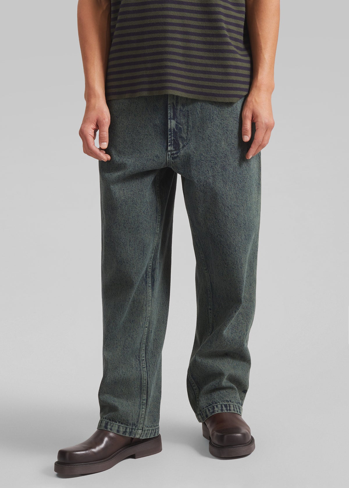 Bale Denim Pants - Moss Green