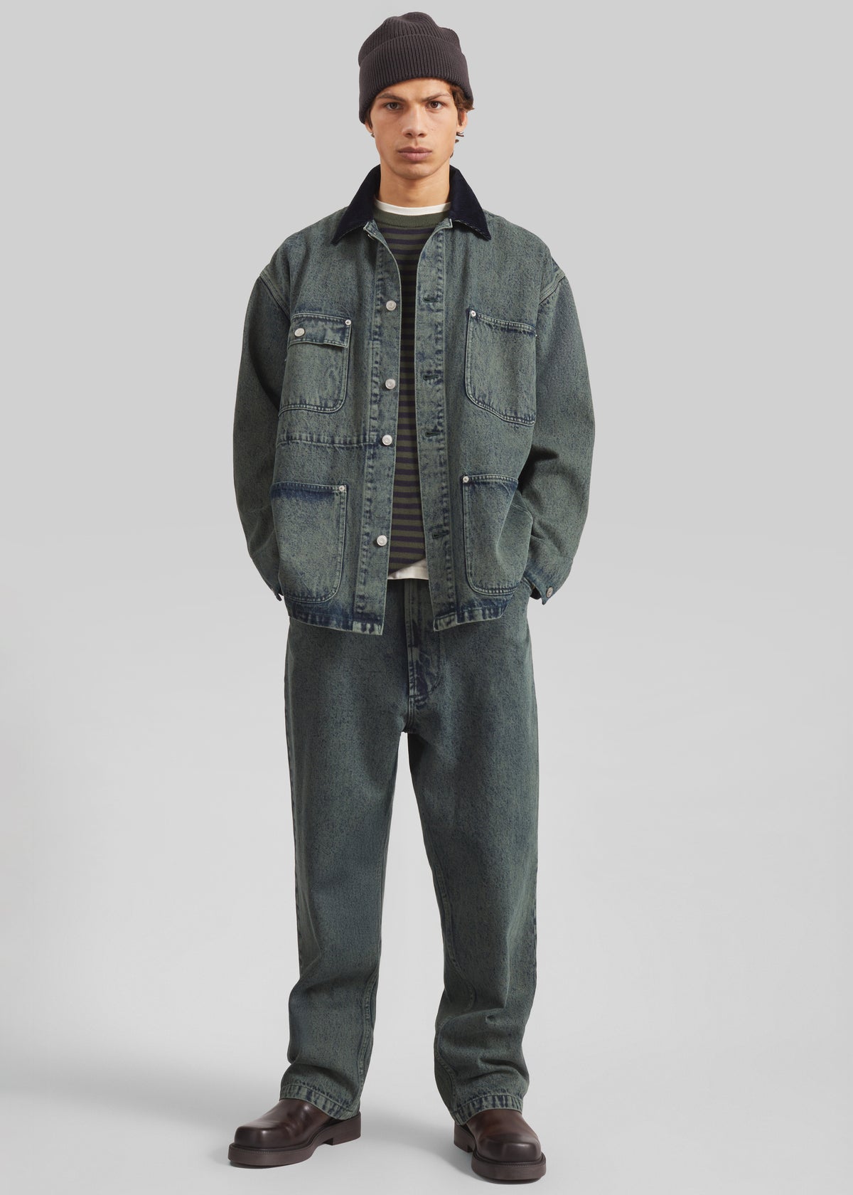 Shop the look image for Bale Denim Pants - Moss Green
