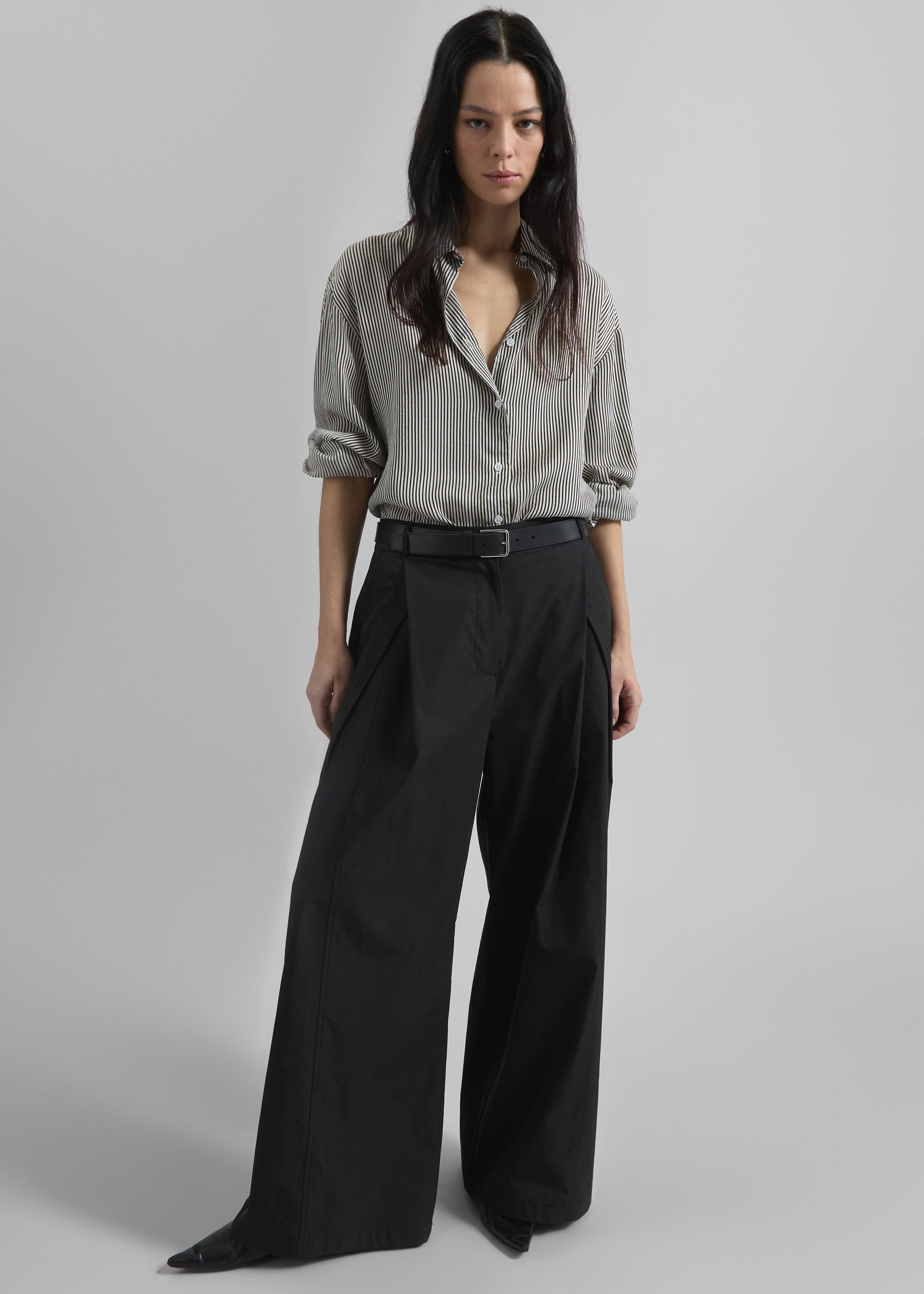 Shop the look image for Ballia Pleated Pants - Black