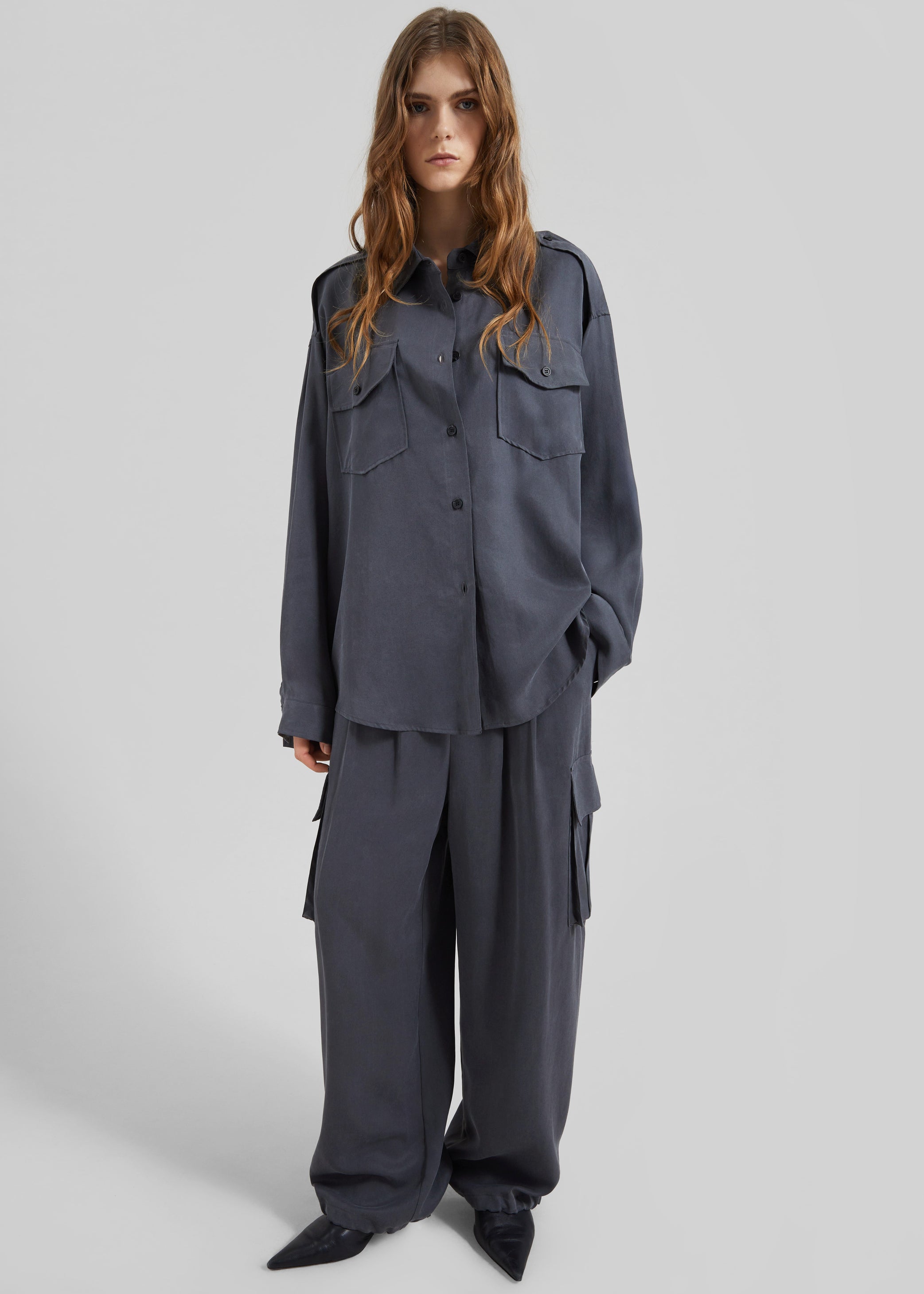 Shop the look image for Balsta Cargo Shirt - Dark Grey