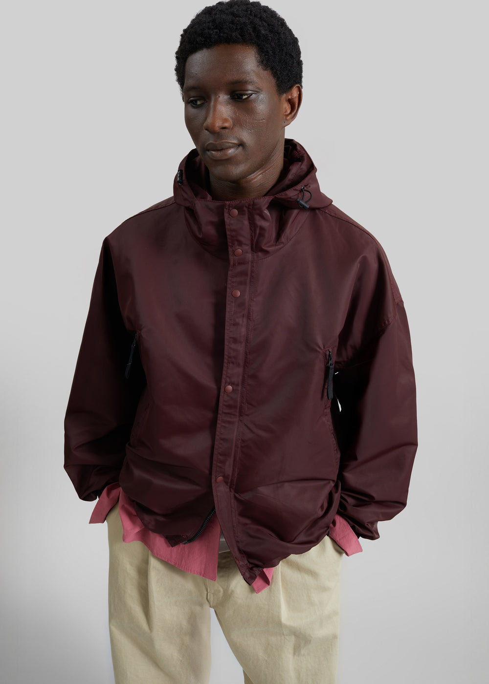 Banbury Windbreaker Jacket - Burgundy - 1