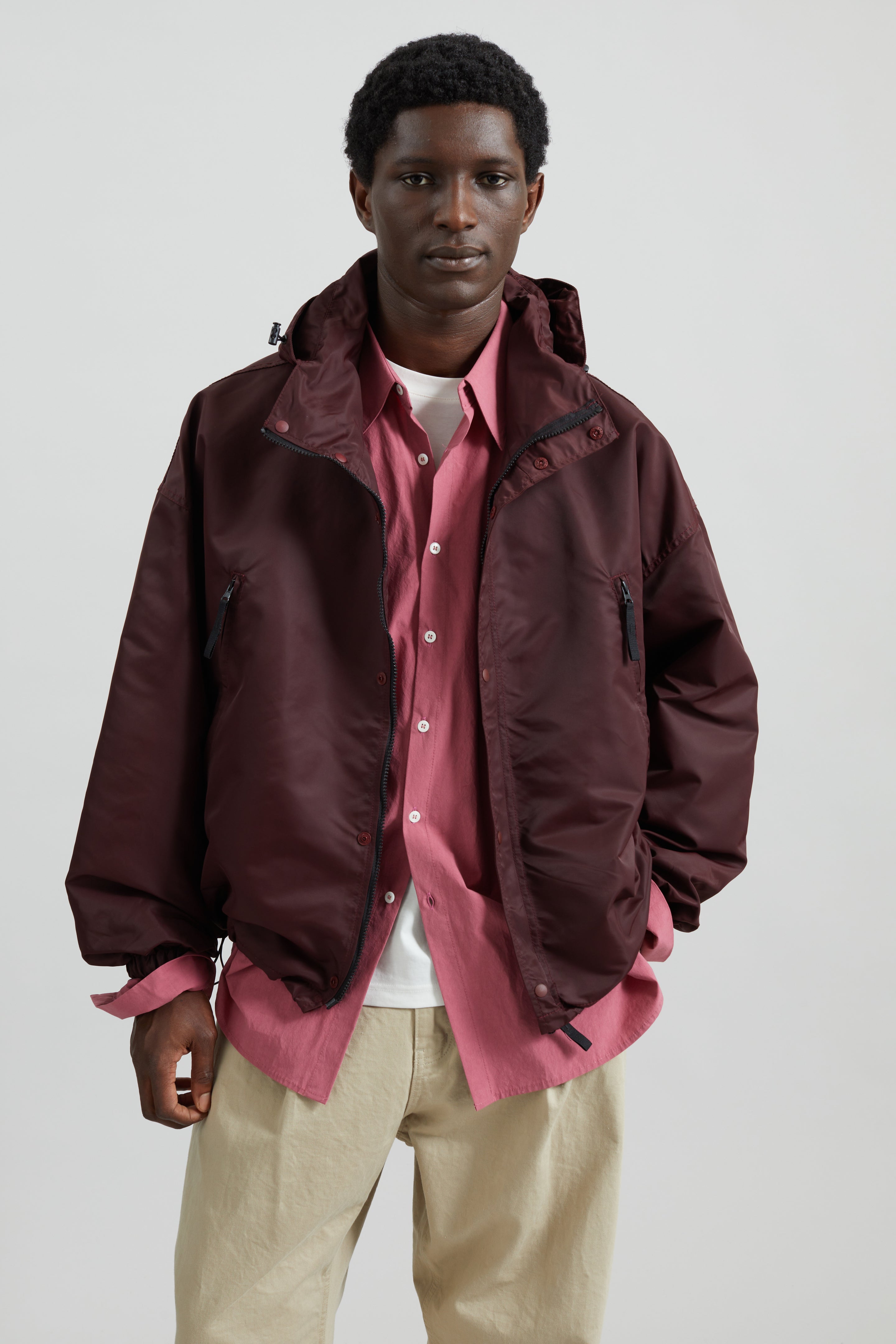Banbury Windbreaker Jacket - Burgundy - 4