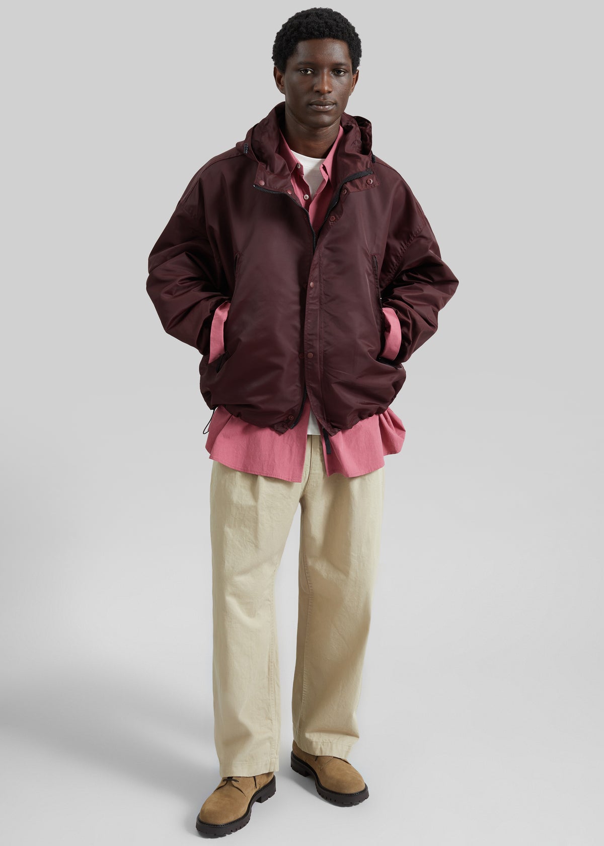 Banbury Windbreaker Jacket - Burgundy - 5