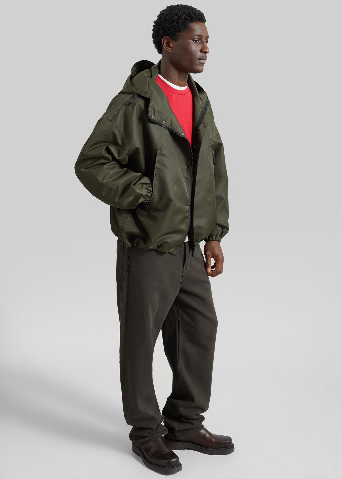 Banbury Windbreaker Jacket - Olive - 2