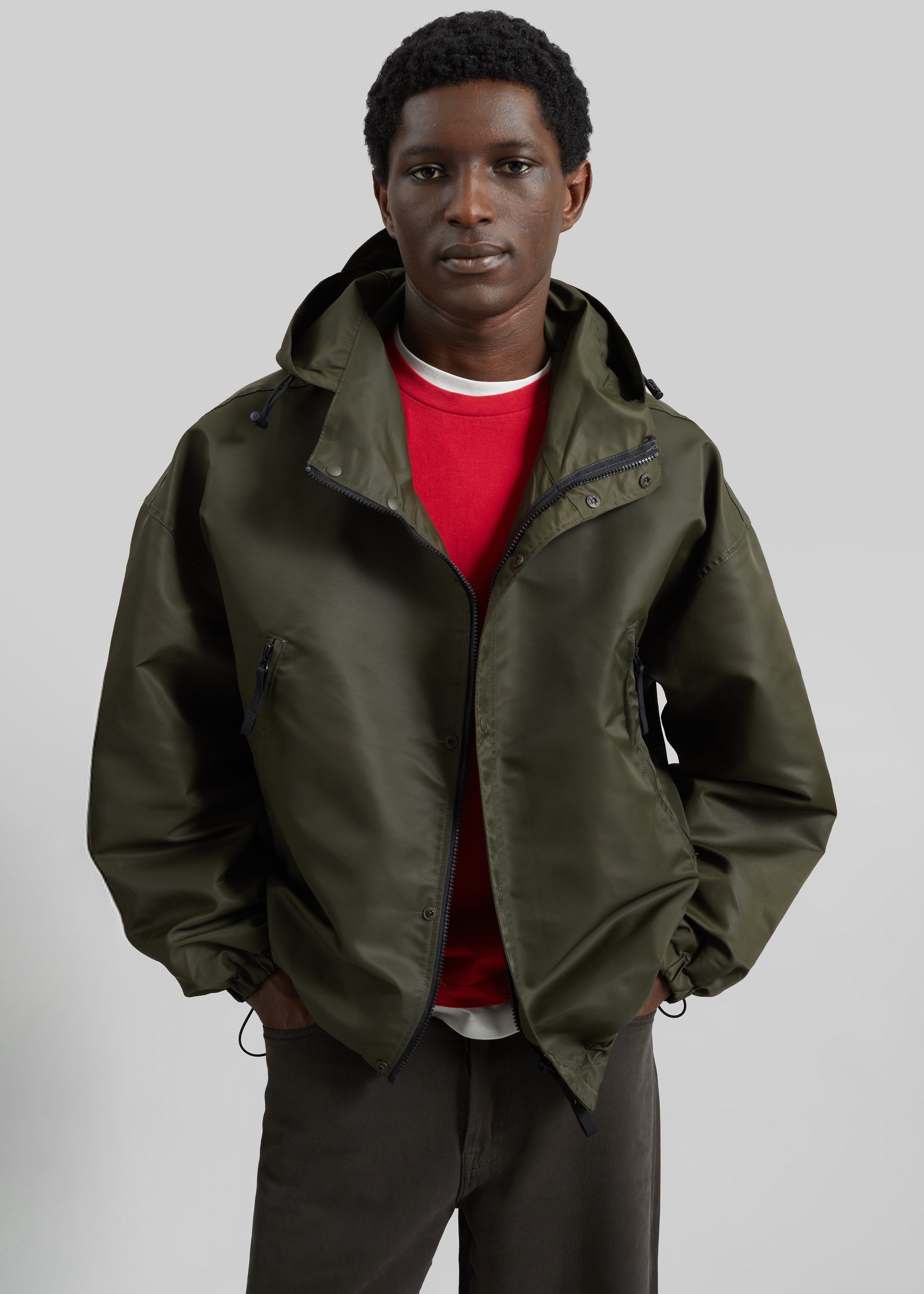 Banbury Windbreaker Jacket - Olive - 4