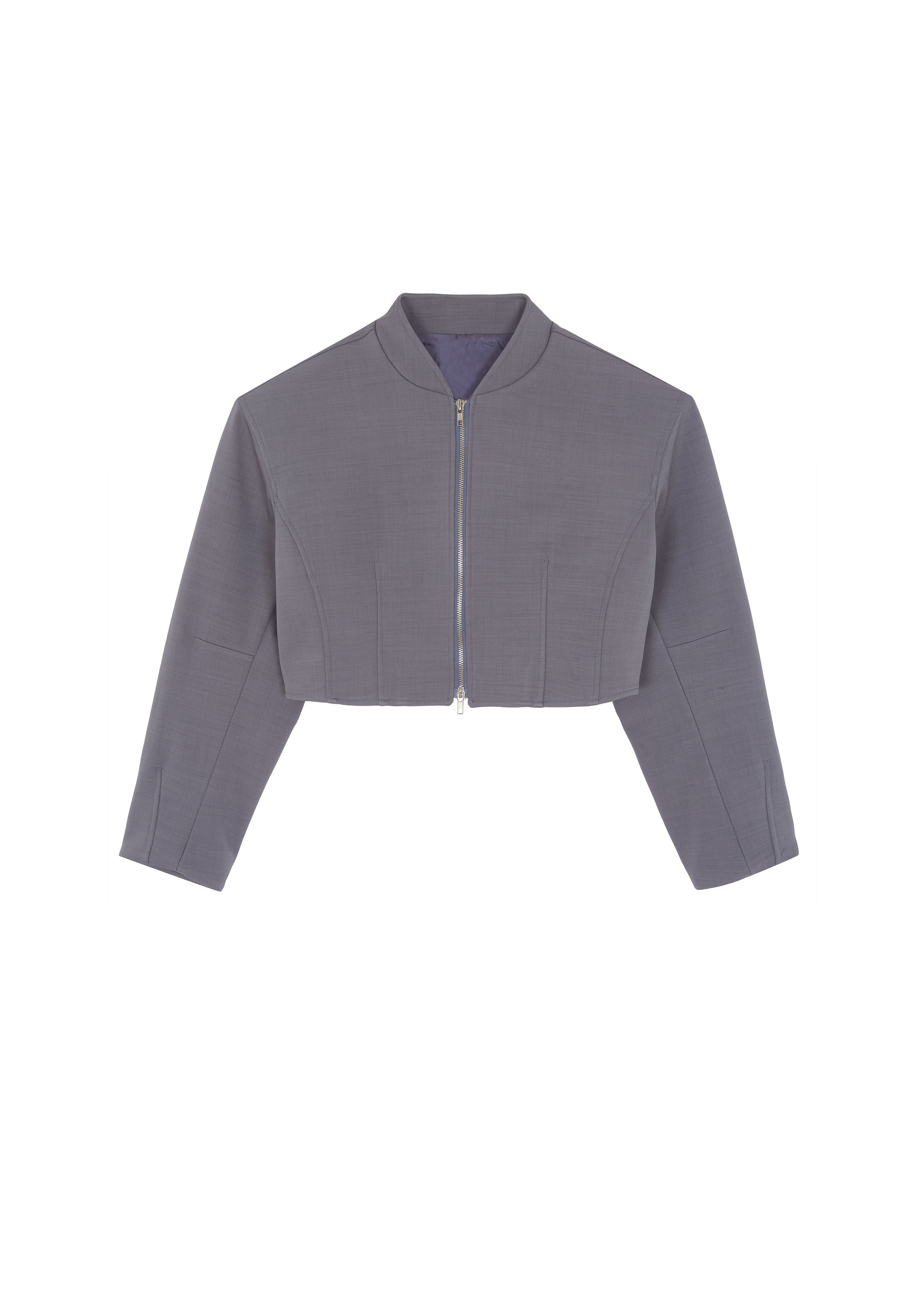 Banks Cropped Jacket Grey