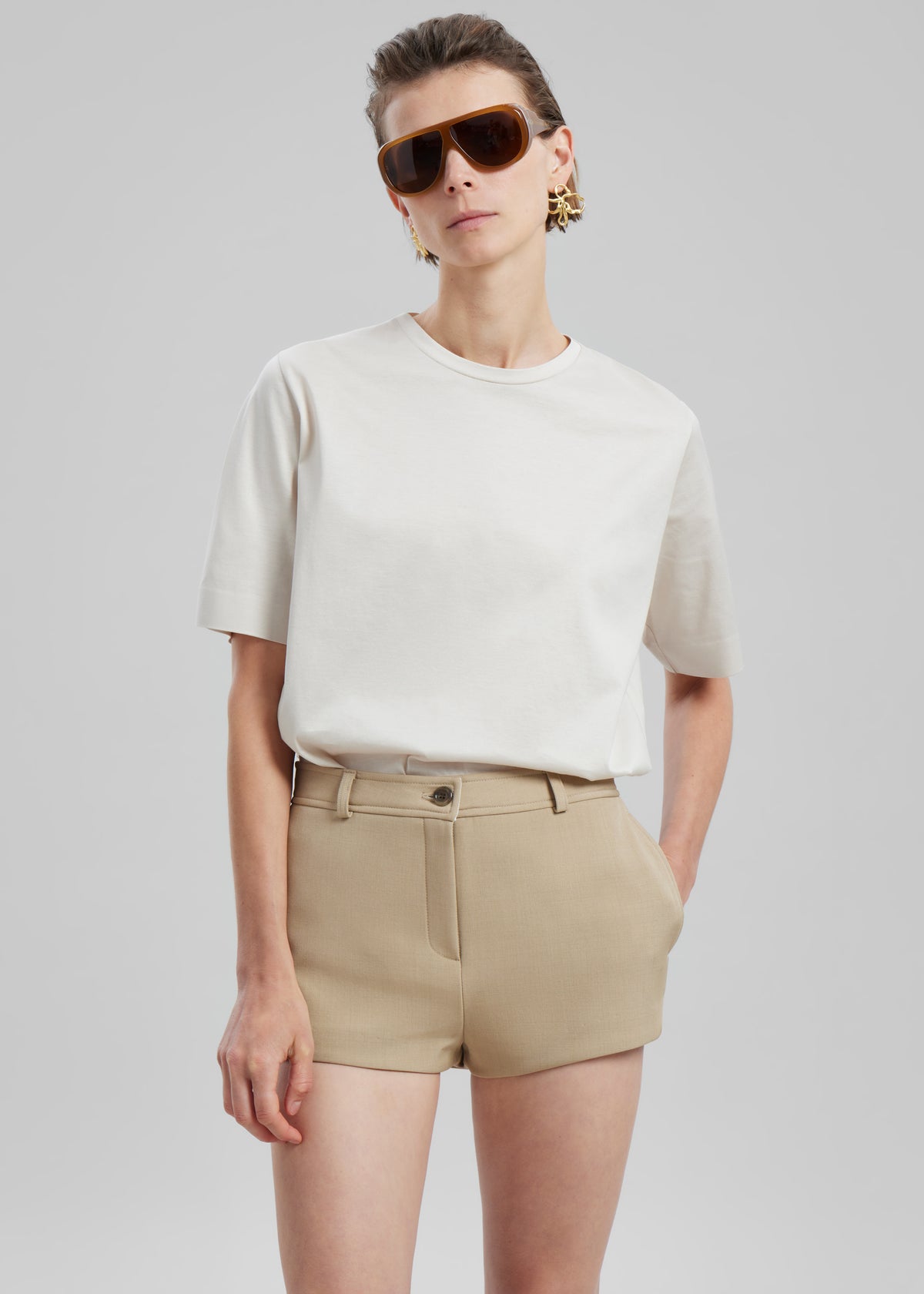 Banks Hot Pants - Beige - 7