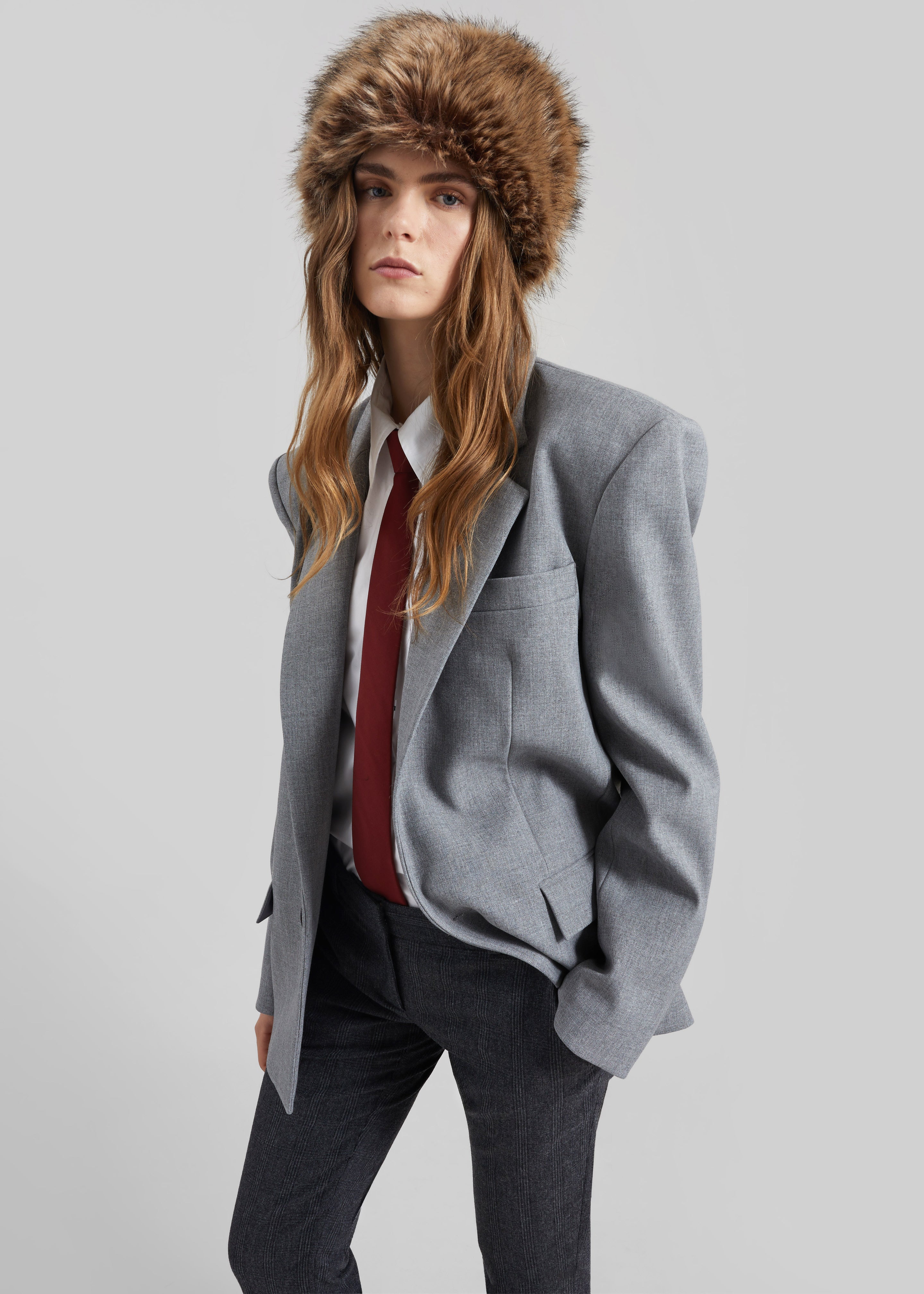 Bansko Faux Fur Hat - Beige - 4