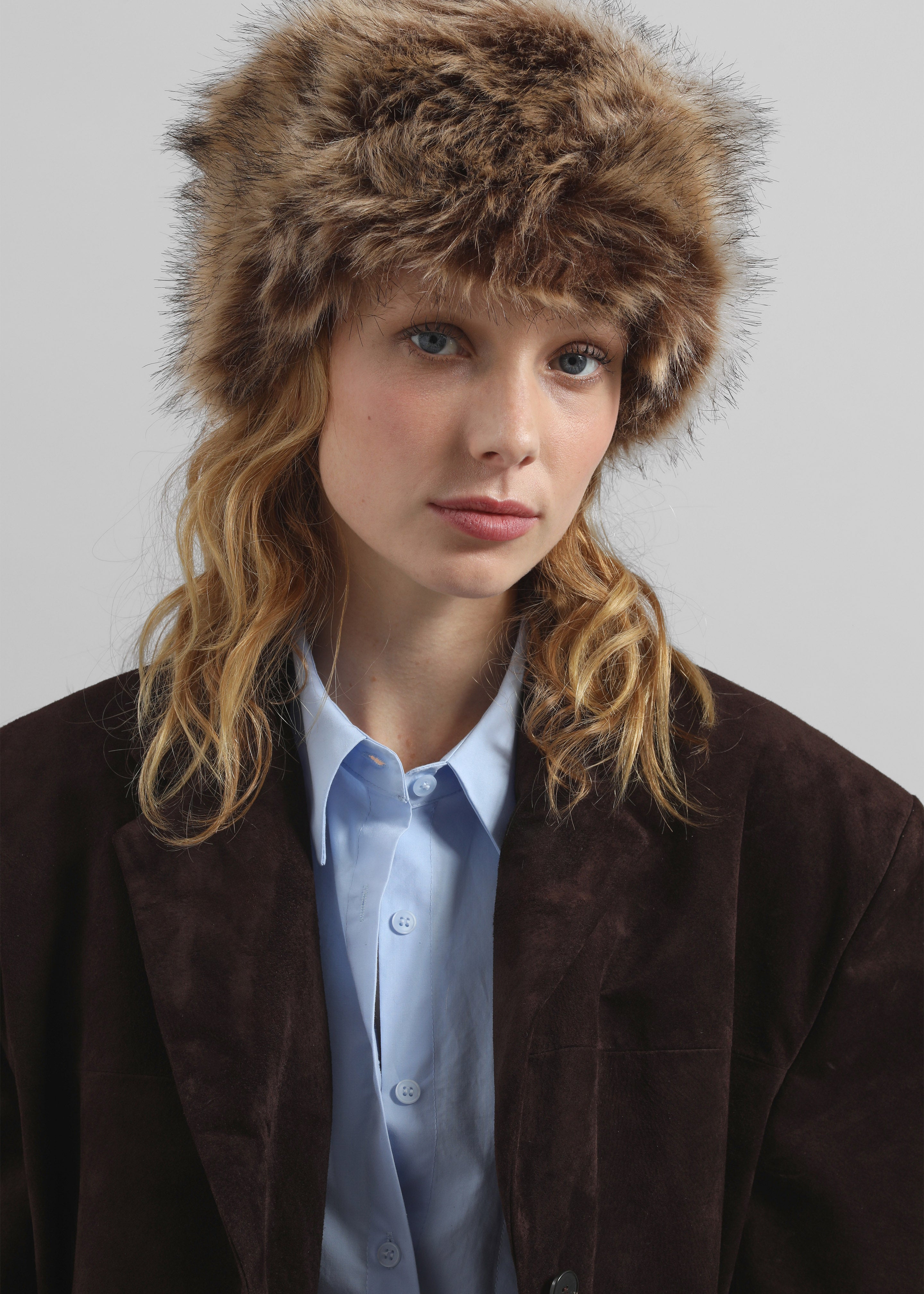Bansko Faux Fur Hat - Beige - 6