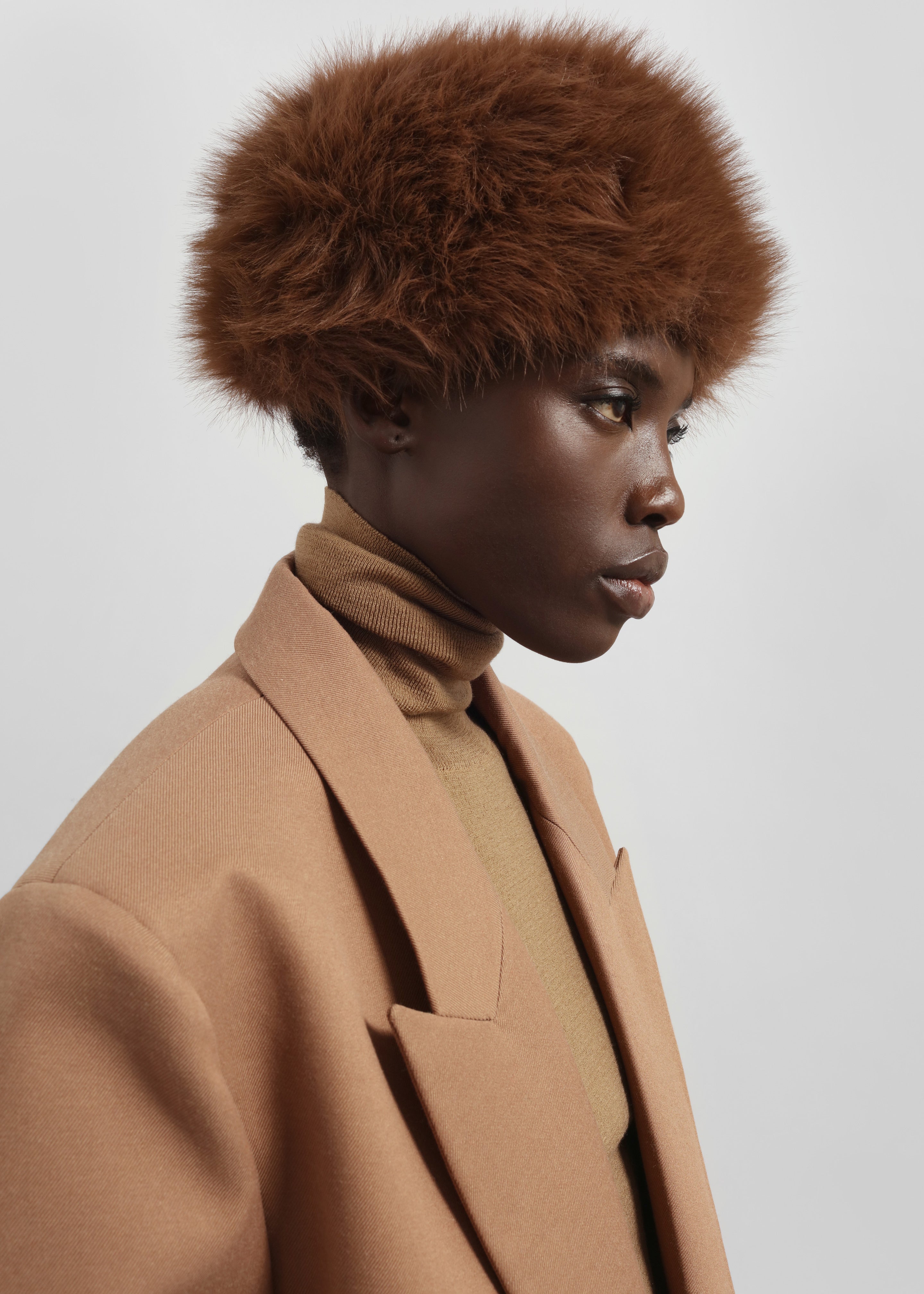 Bansko Faux Fur Hat - Brown - 4