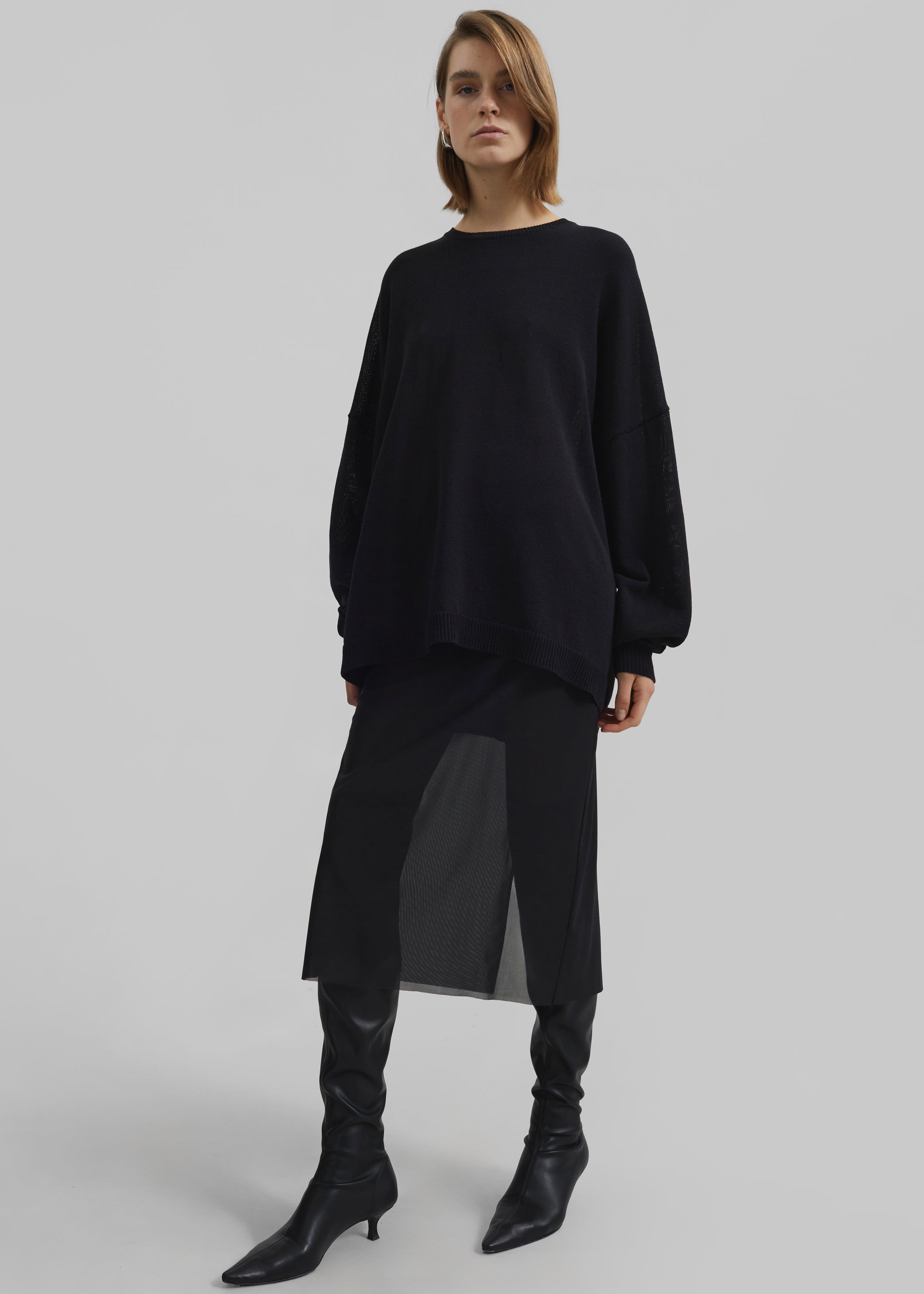 Shop the look image for Basel Crew Neck Sweater - Black