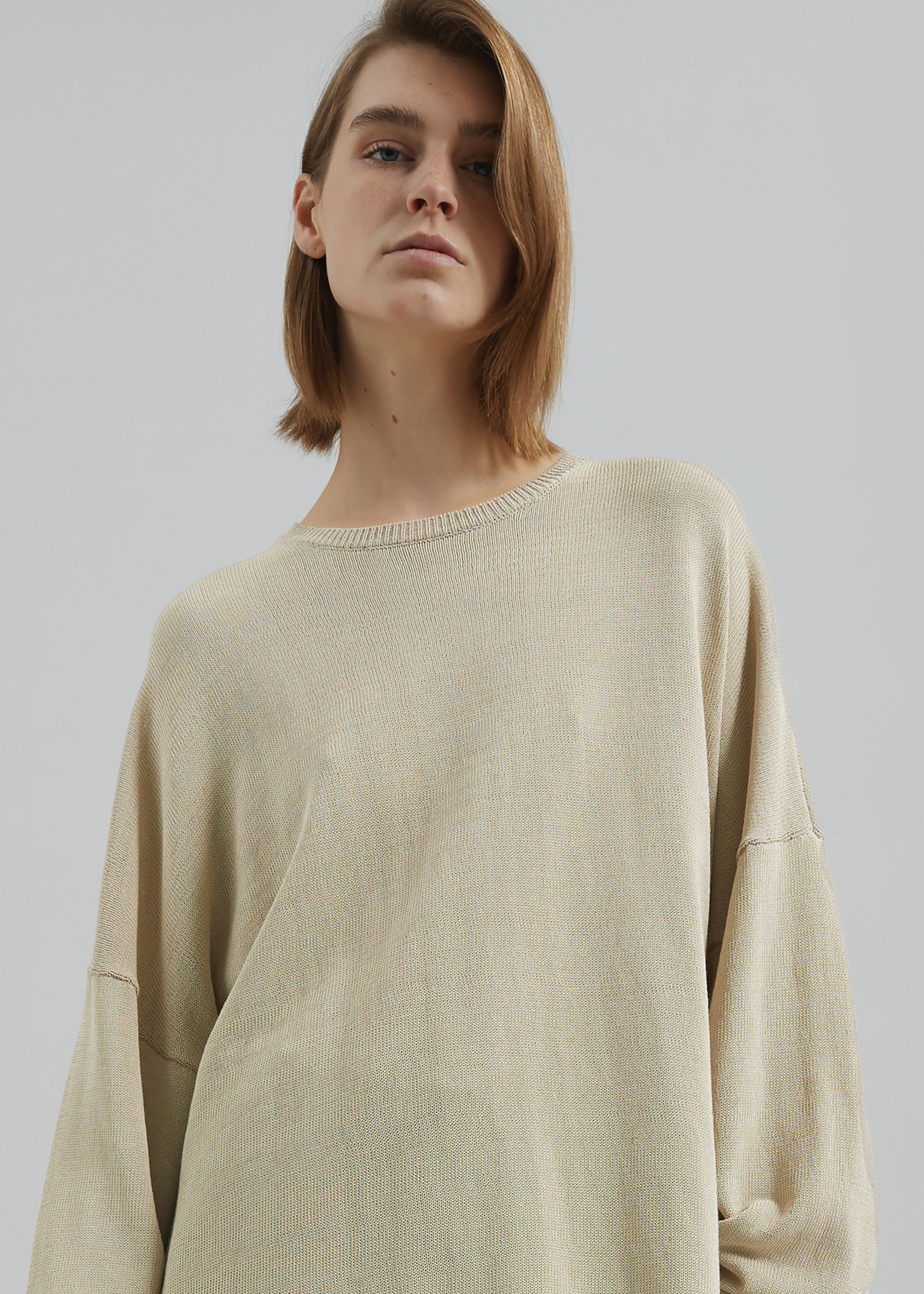 Basel Crew Neck Sweater - Cement - 4