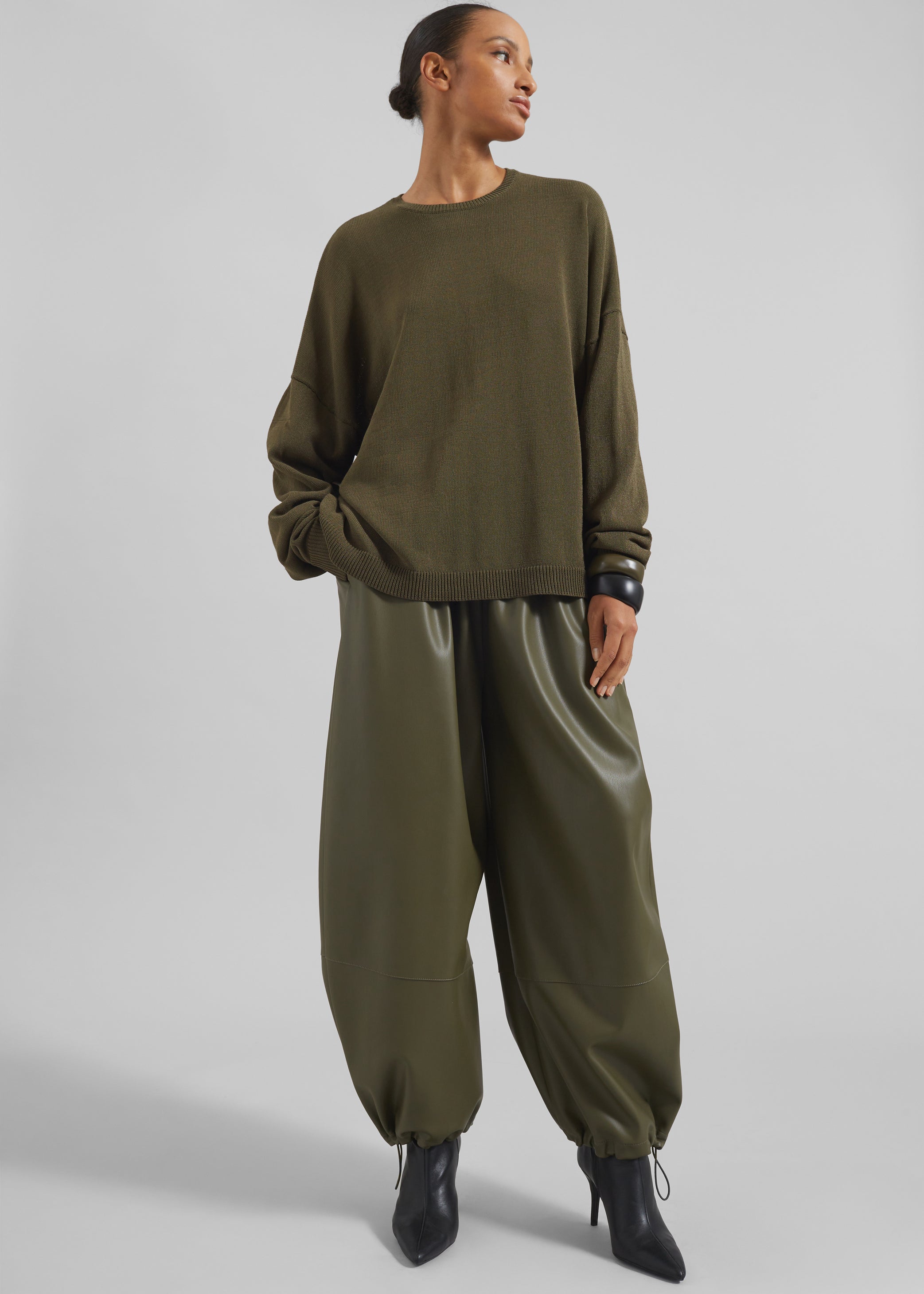 Shop the look image for Basel Crew Neck Sweater - Khaki