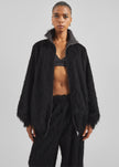 Baxter Fringed Track Jacket - Black