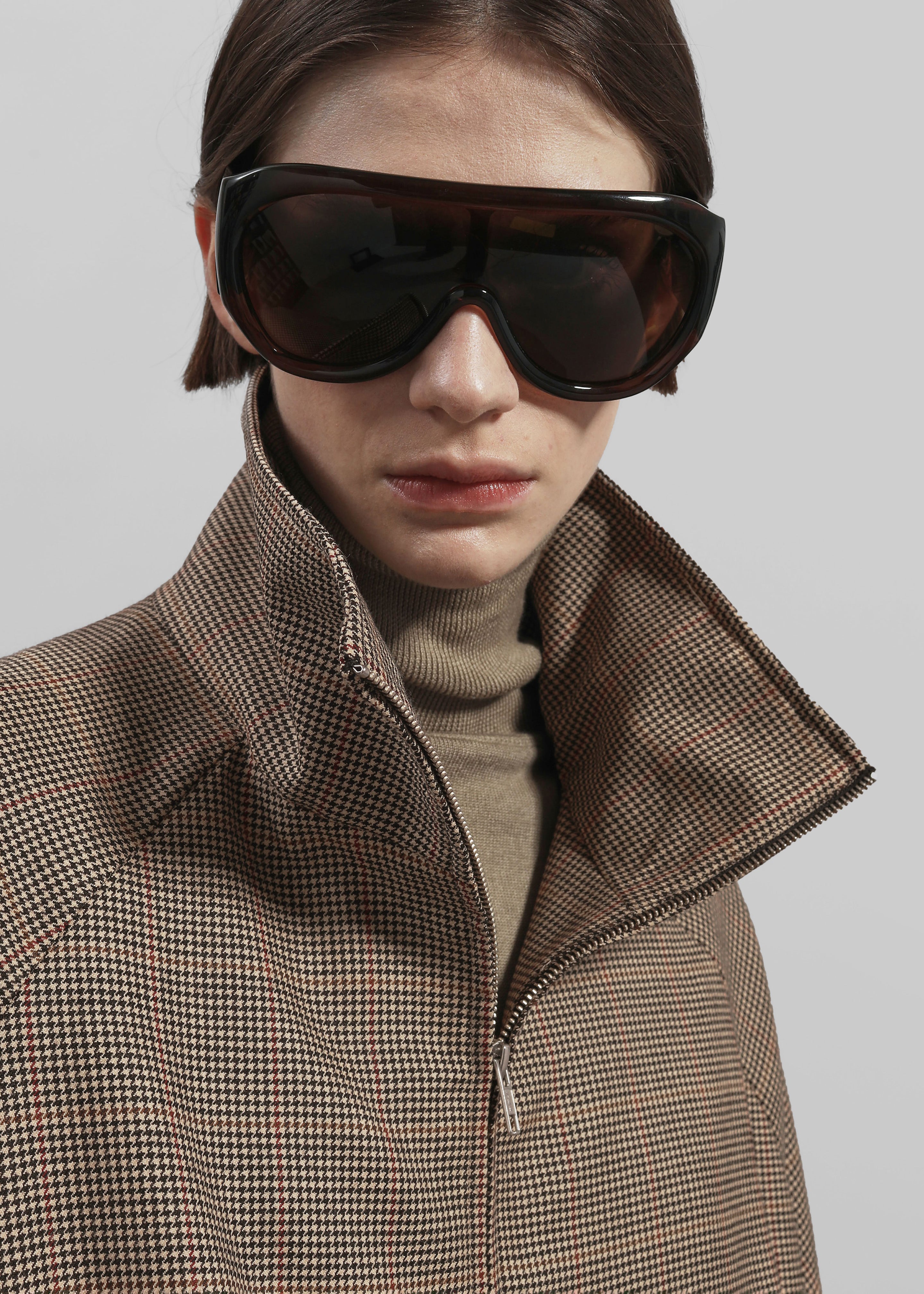 Baxter Houndstooth Track Jacket - Beige - 4