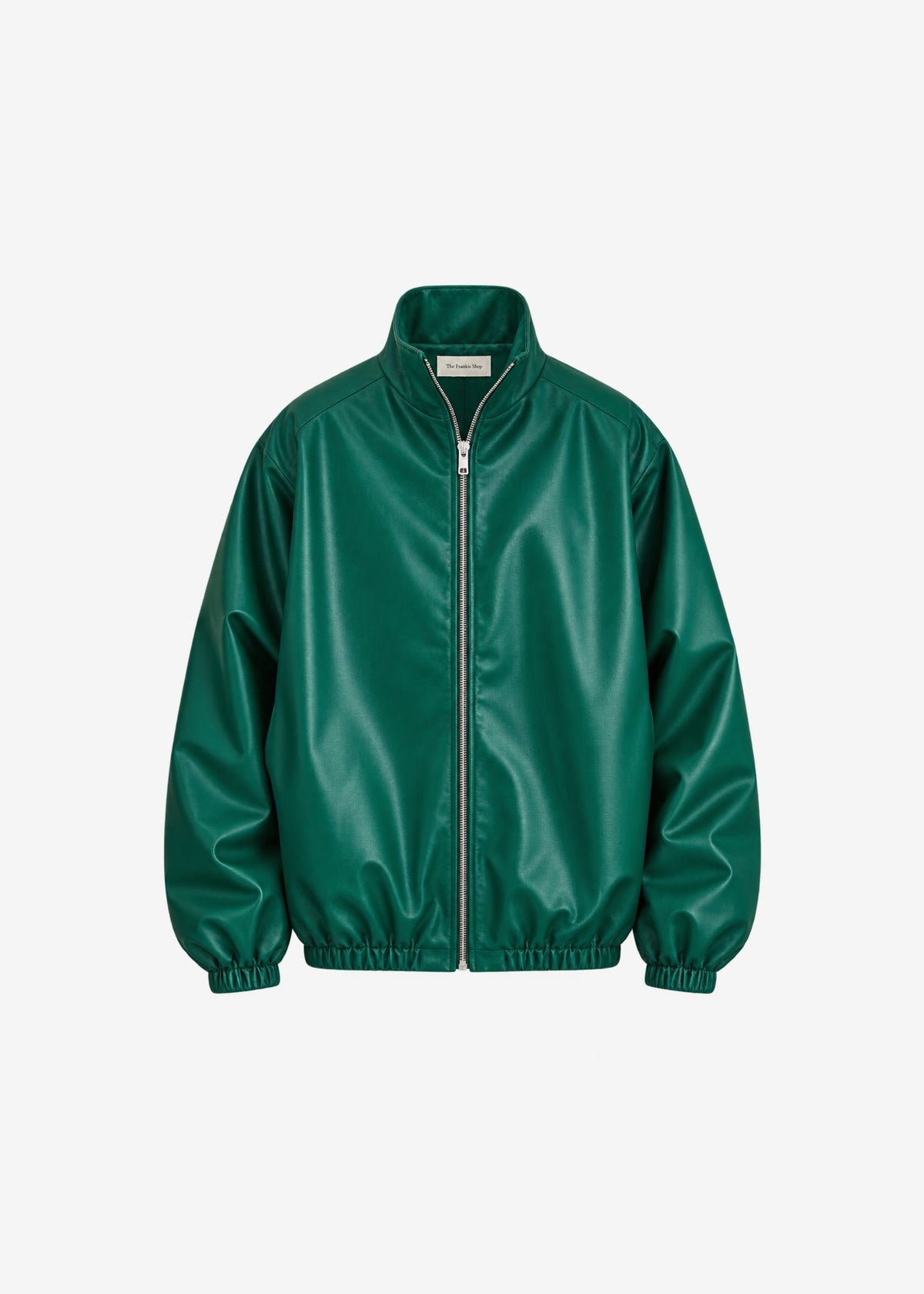 Baxter Leather Track Jacket - Green