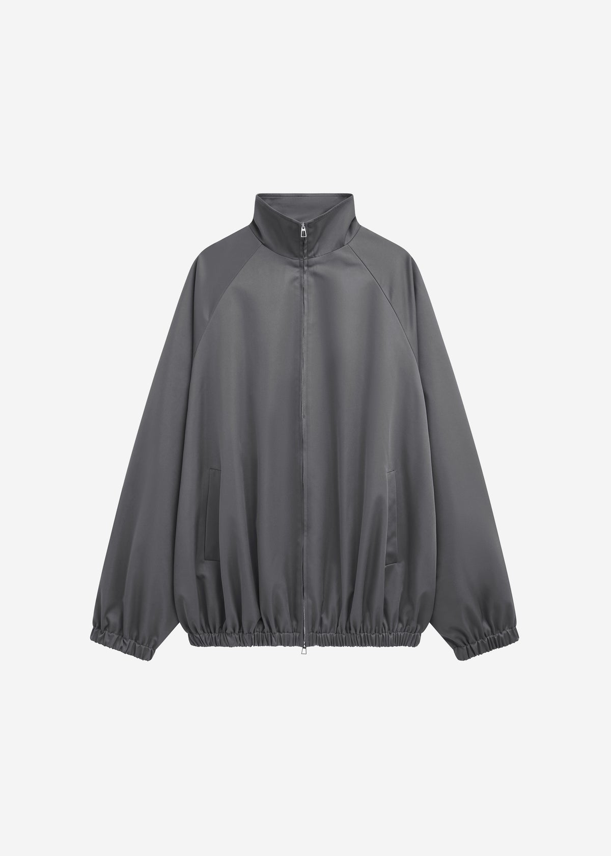 Baxter Lustrous Track Jacket - Grey - 9